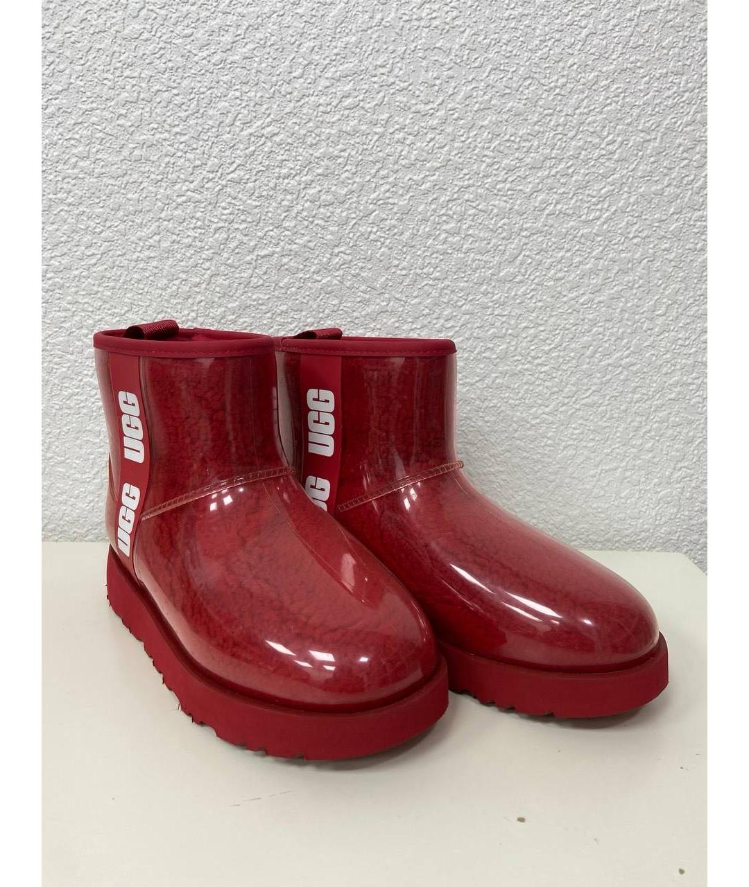 UGG AUSTRALIA Бордовые ботинки, фото 3