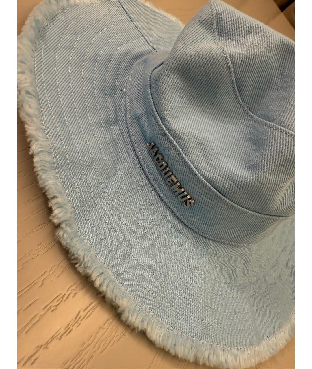 JACQUEMUS Голубая хлопковая панама, фото 2