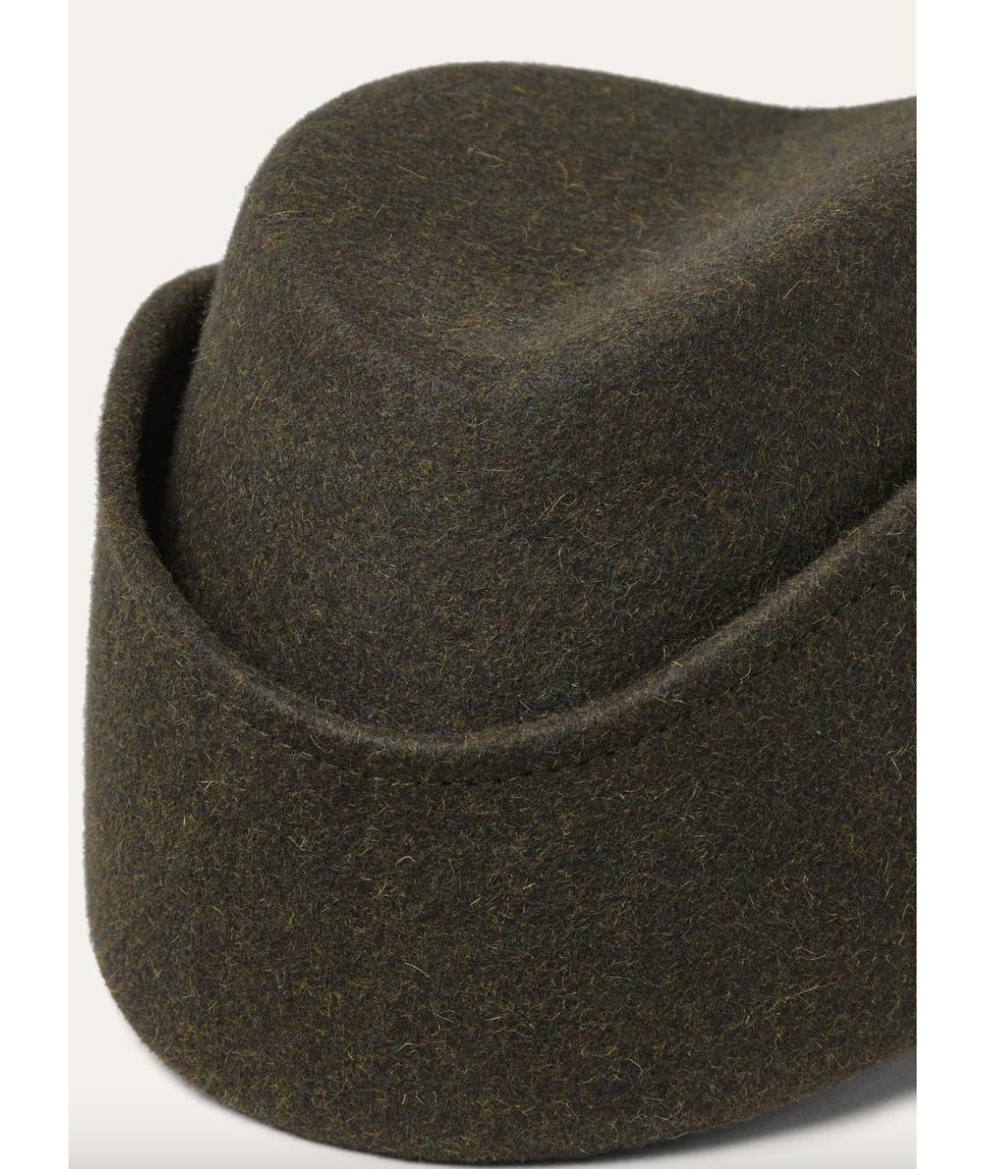 LORO PIANA Хаки шерстяная шляпа, фото 4