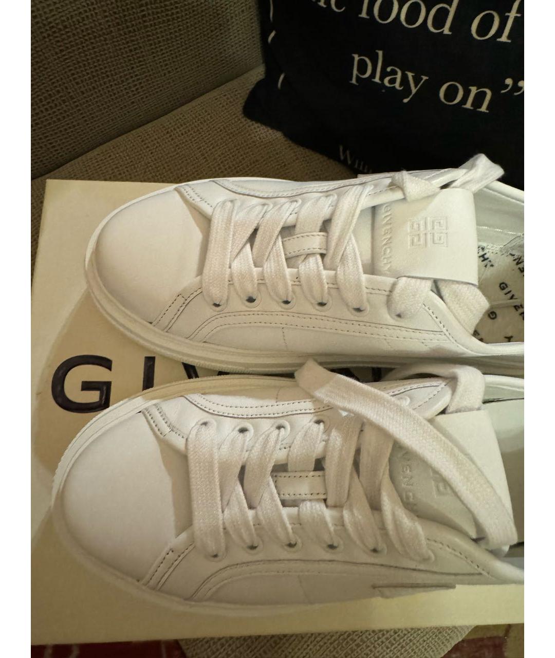 GIVENCHY Белые кожаные кеды, фото 2