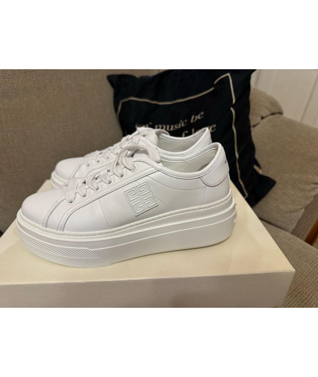 GIVENCHY Белые кожаные кеды, фото 8