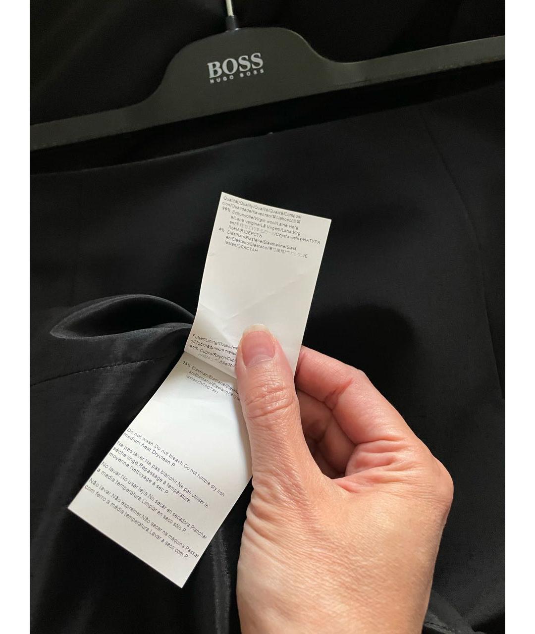HUGO BOSS Черный шерстяной костюм с юбками, фото 5