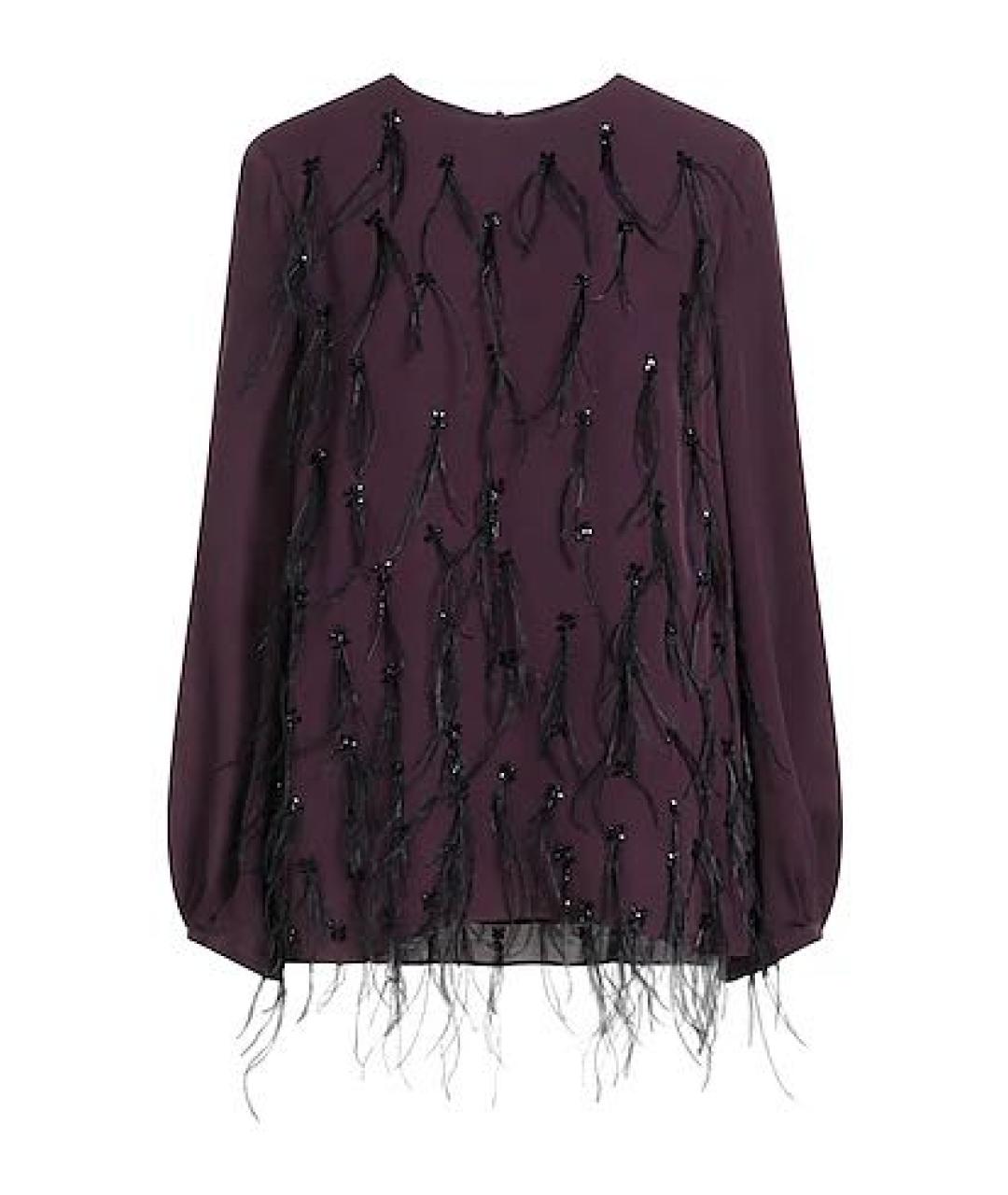 'S MAX MARA Фиолетовая шелковая блузы, фото 4