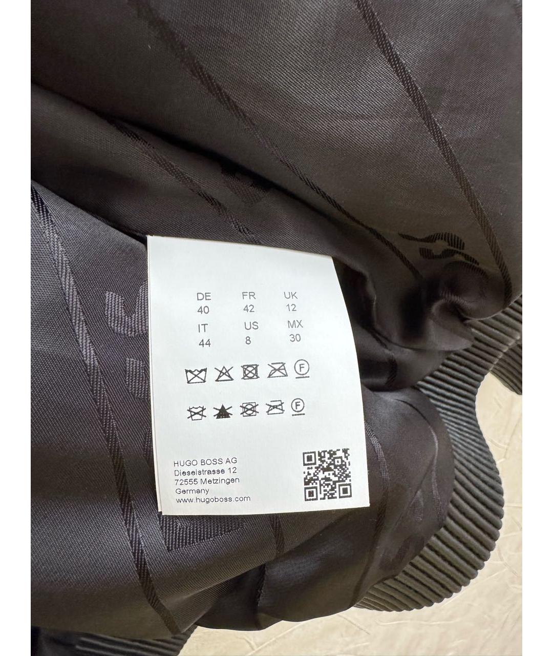 HUGO BOSS Черная кожаная куртка, фото 4