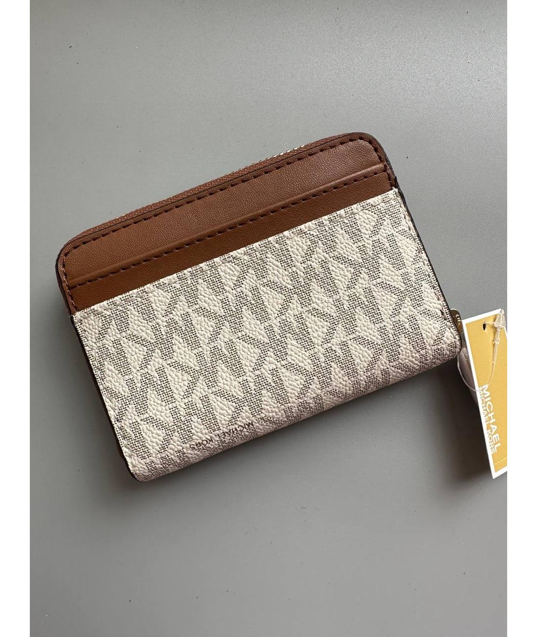 MICHAEL KORS Бежевый кошелек, фото 6
