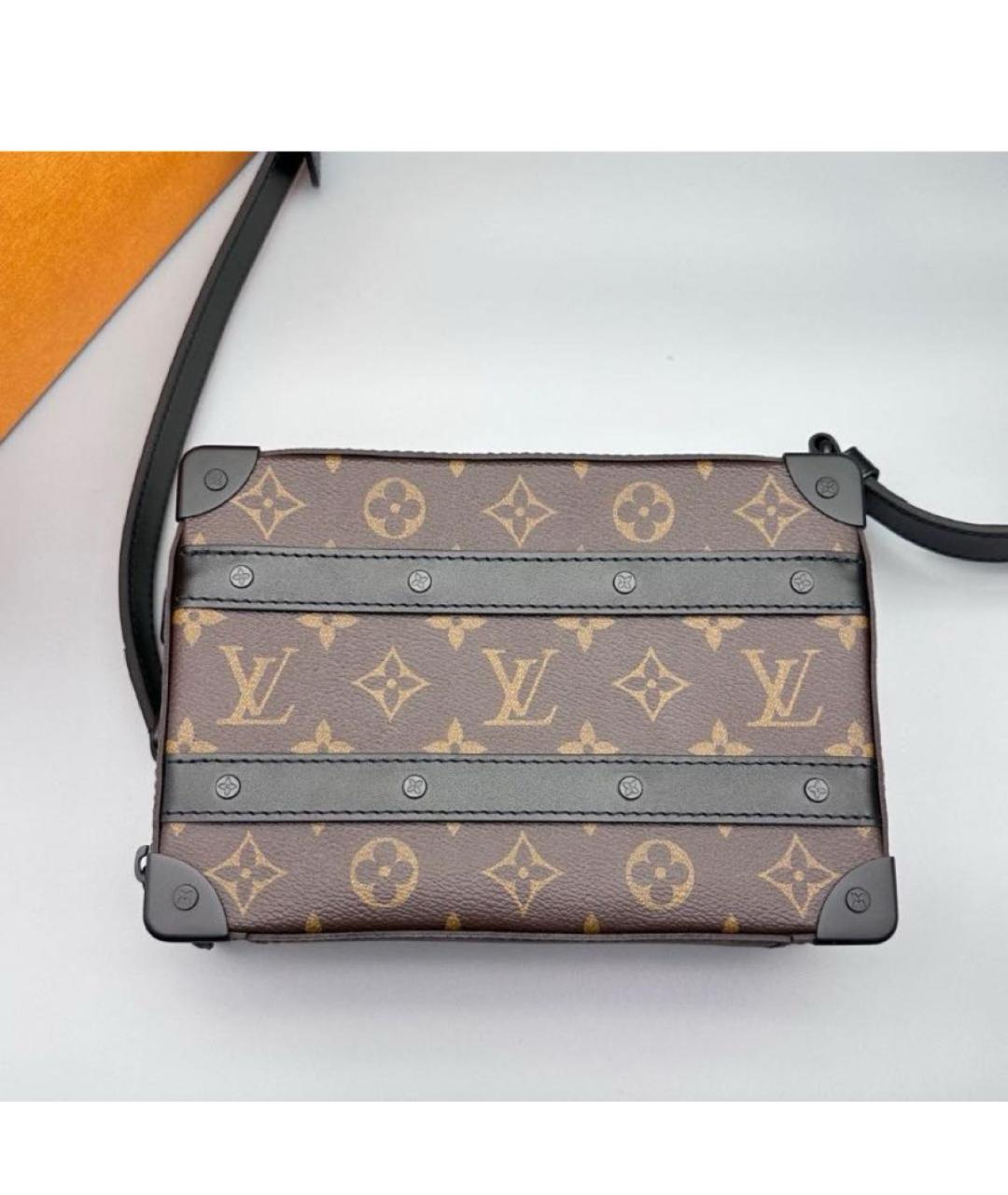 LOUIS VUITTON Коричневая кожаная сумка тоут, фото 2