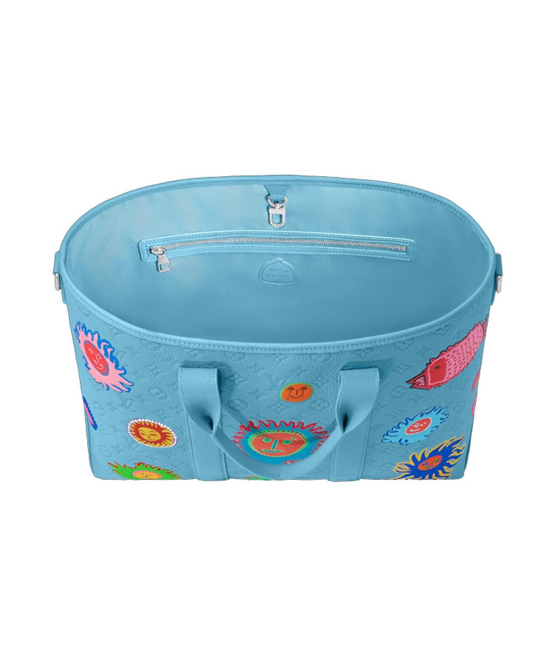 LOUIS VUITTON Голубая сумка тоут, фото 4