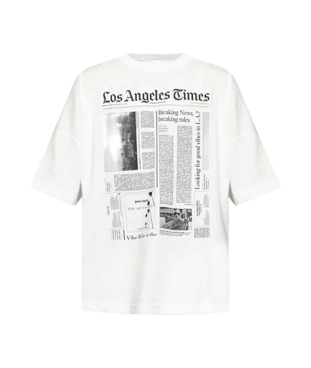 PALM ANGELS Белая хлопковая футболка, фото 1