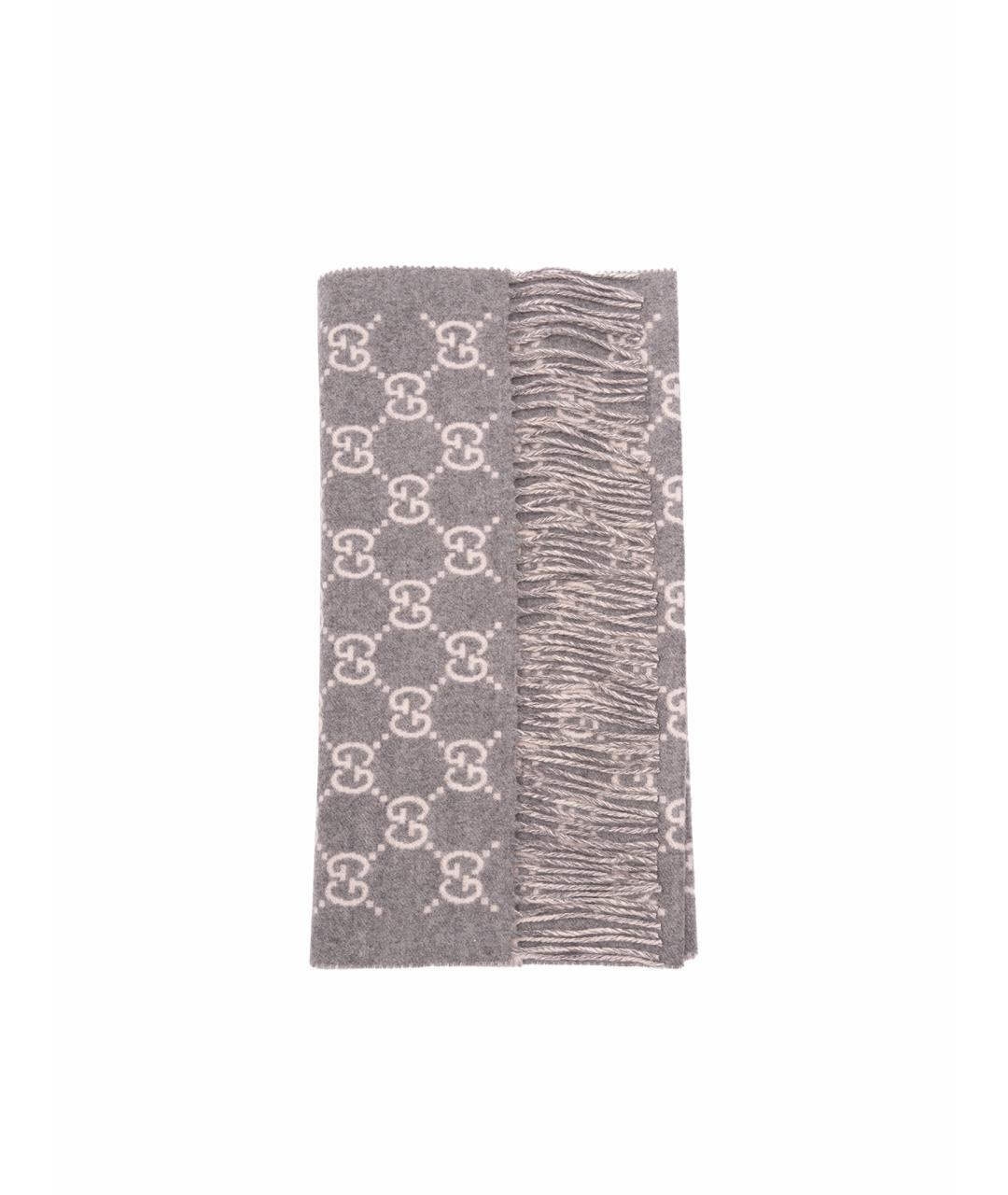 GUCCI Серый кашемировый шарф, фото 1