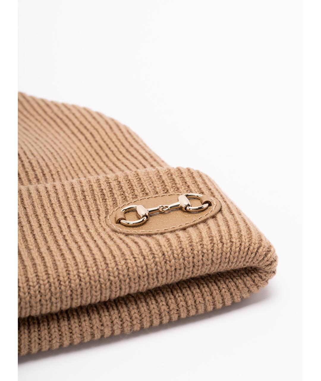 GUCCI Бежевая шерстяная шапка, фото 2