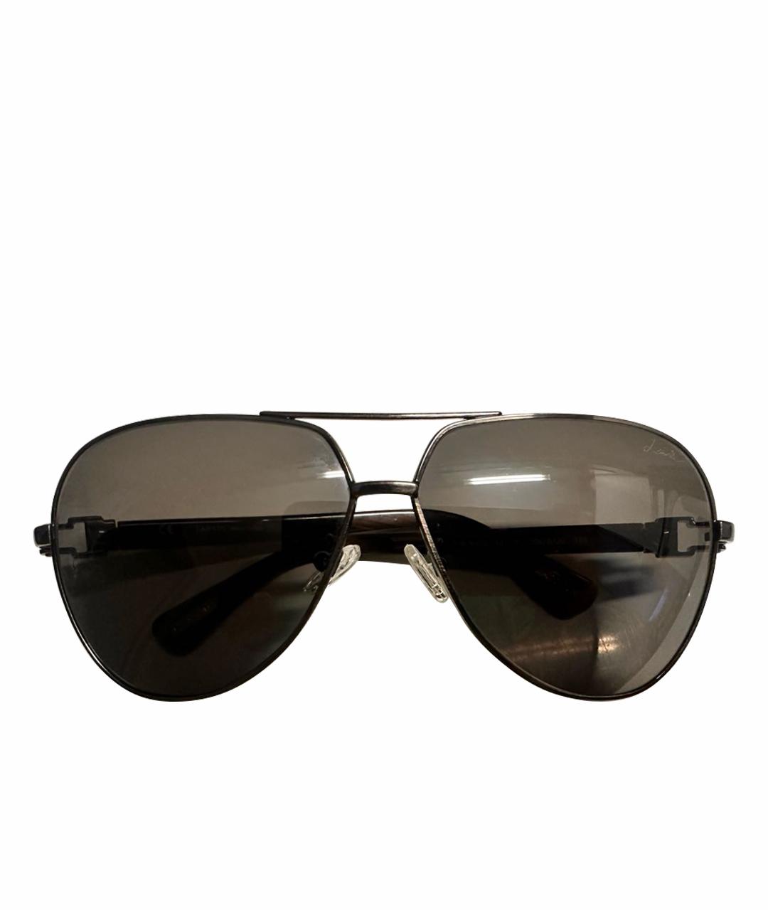 LANVIN Коричневые металлические солнцезащитные очки, фото 1