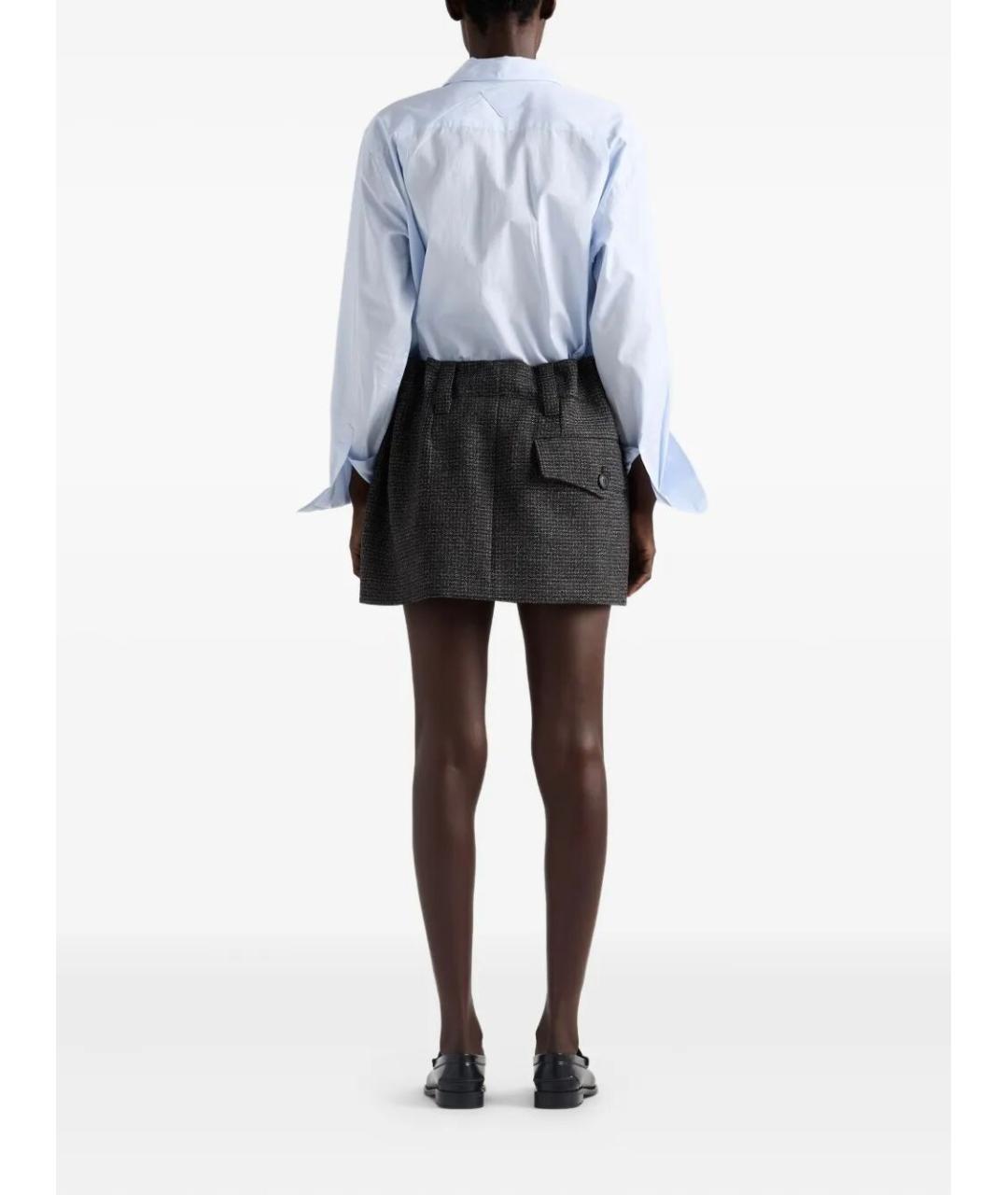 PRADA Голубая хлопковая рубашка, фото 4