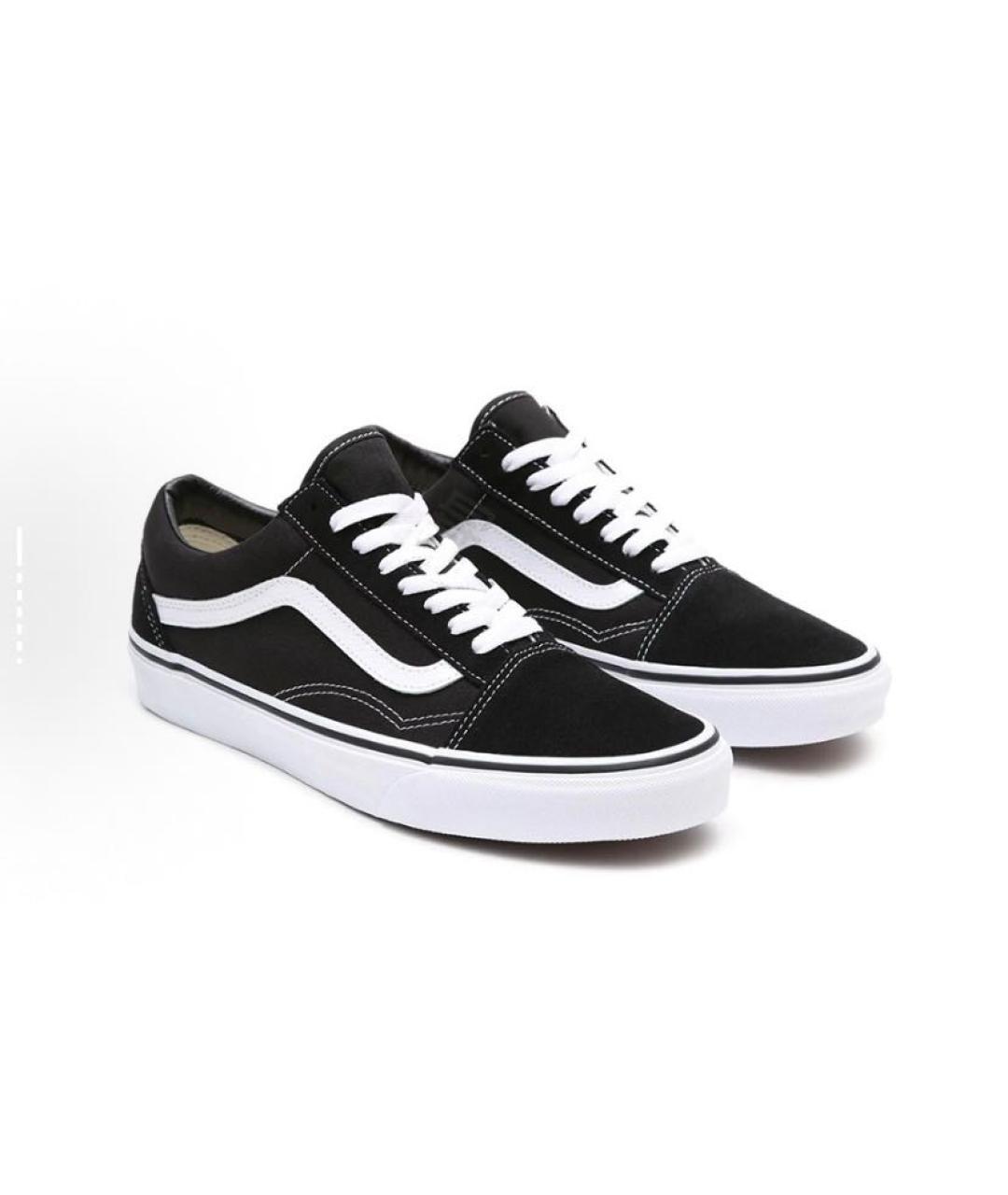VANS Черные текстильные низкие кроссовки / кеды, фото 3