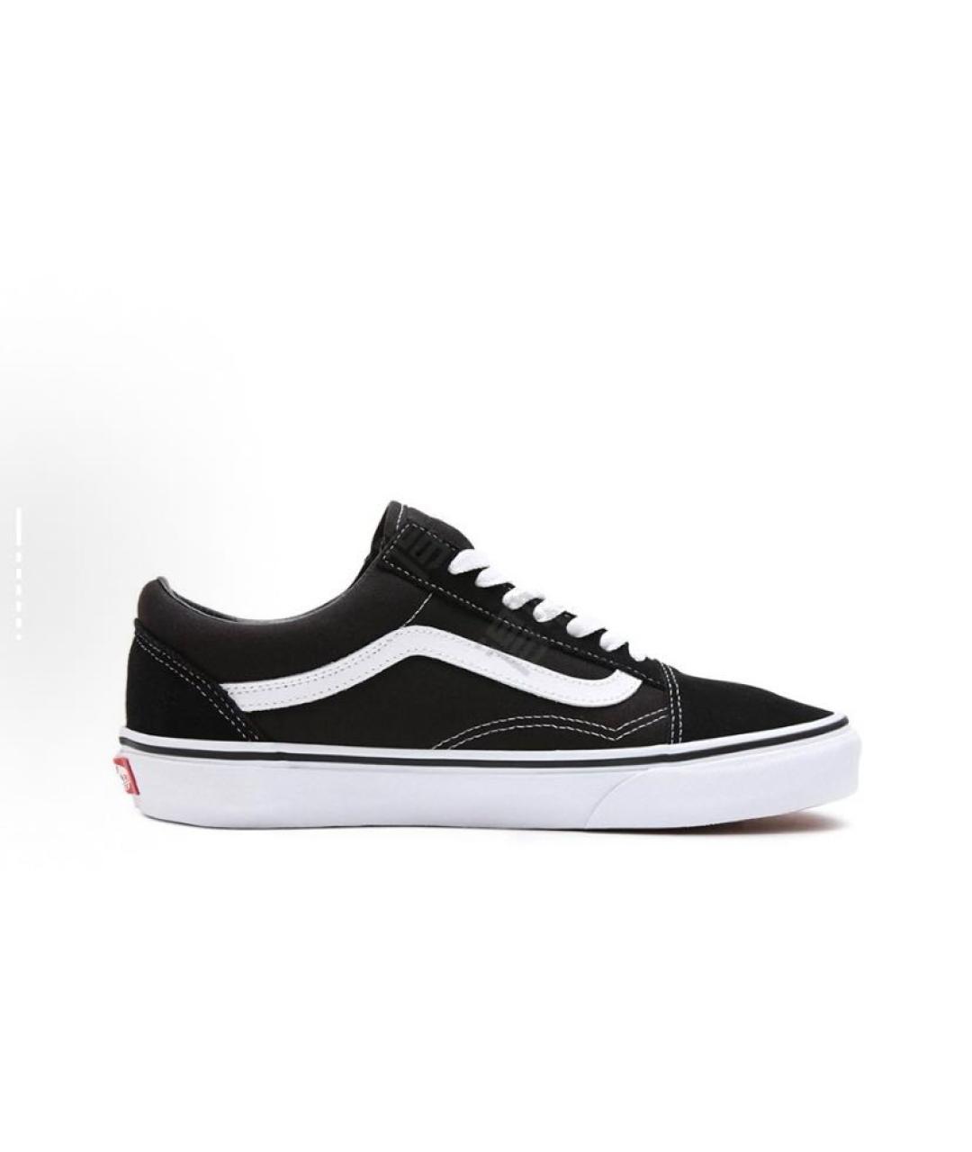 VANS Черные текстильные низкие кроссовки / кеды, фото 6