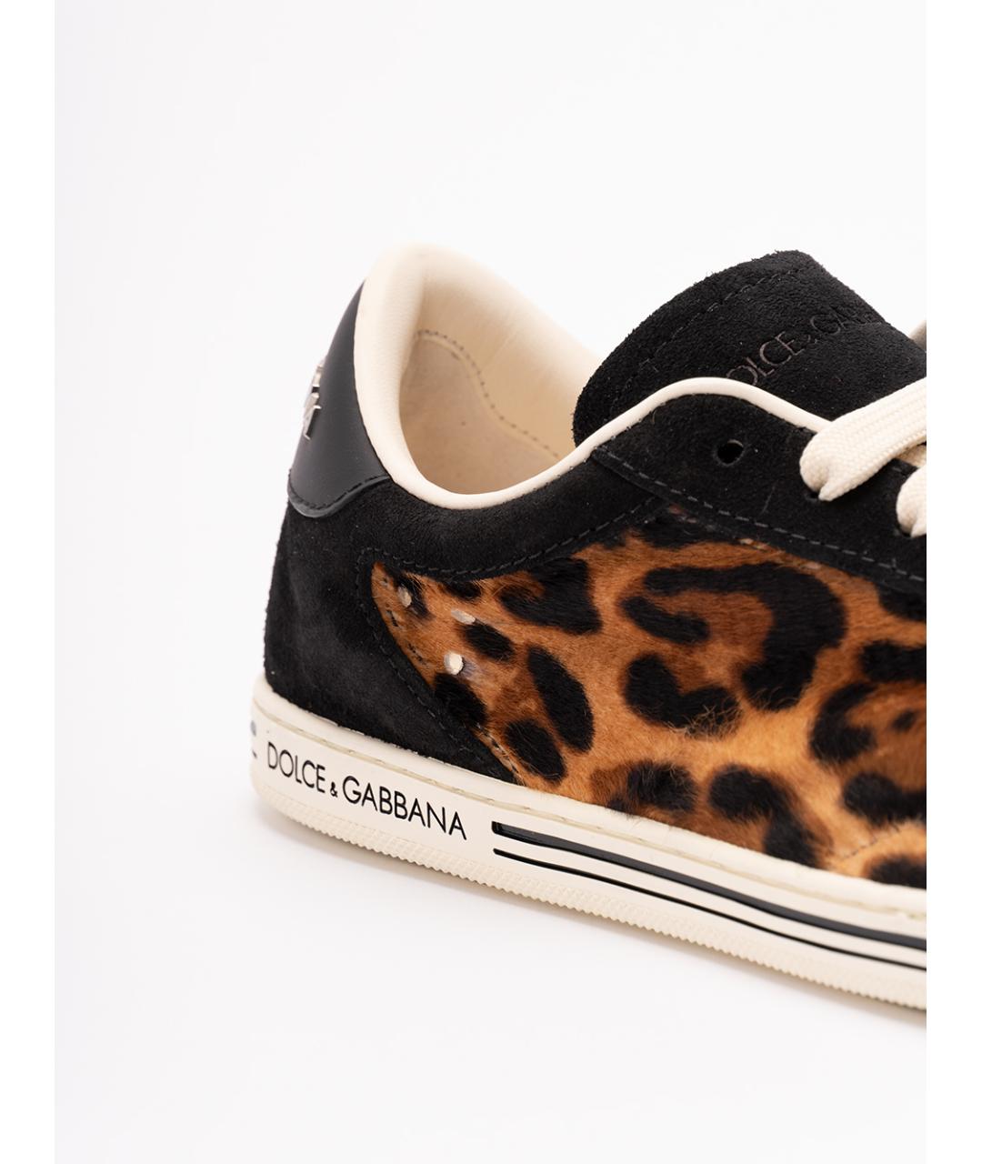 DOLCE&GABBANA Мульти кожаные кеды, фото 5