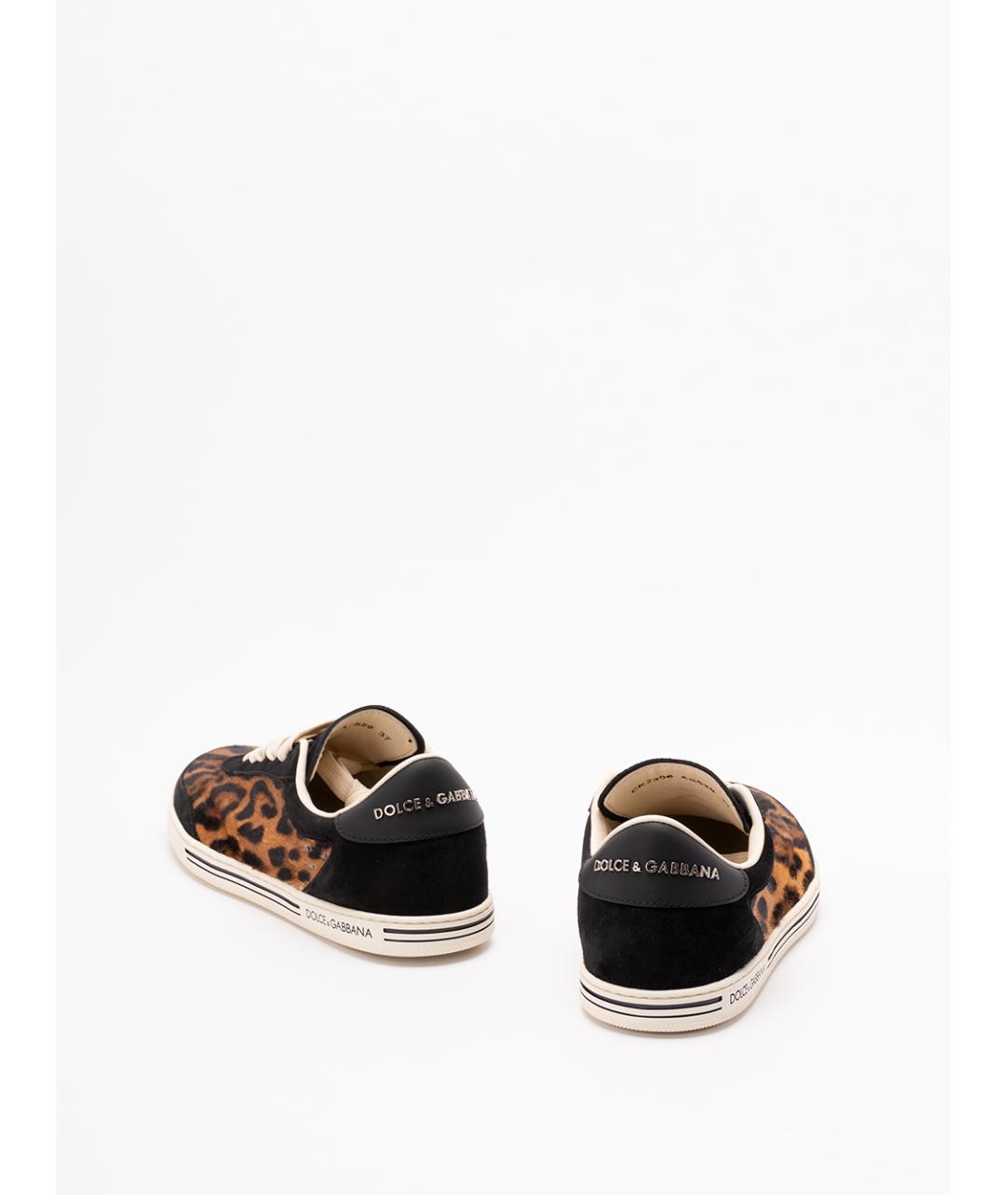 DOLCE&GABBANA Мульти кожаные кеды, фото 3