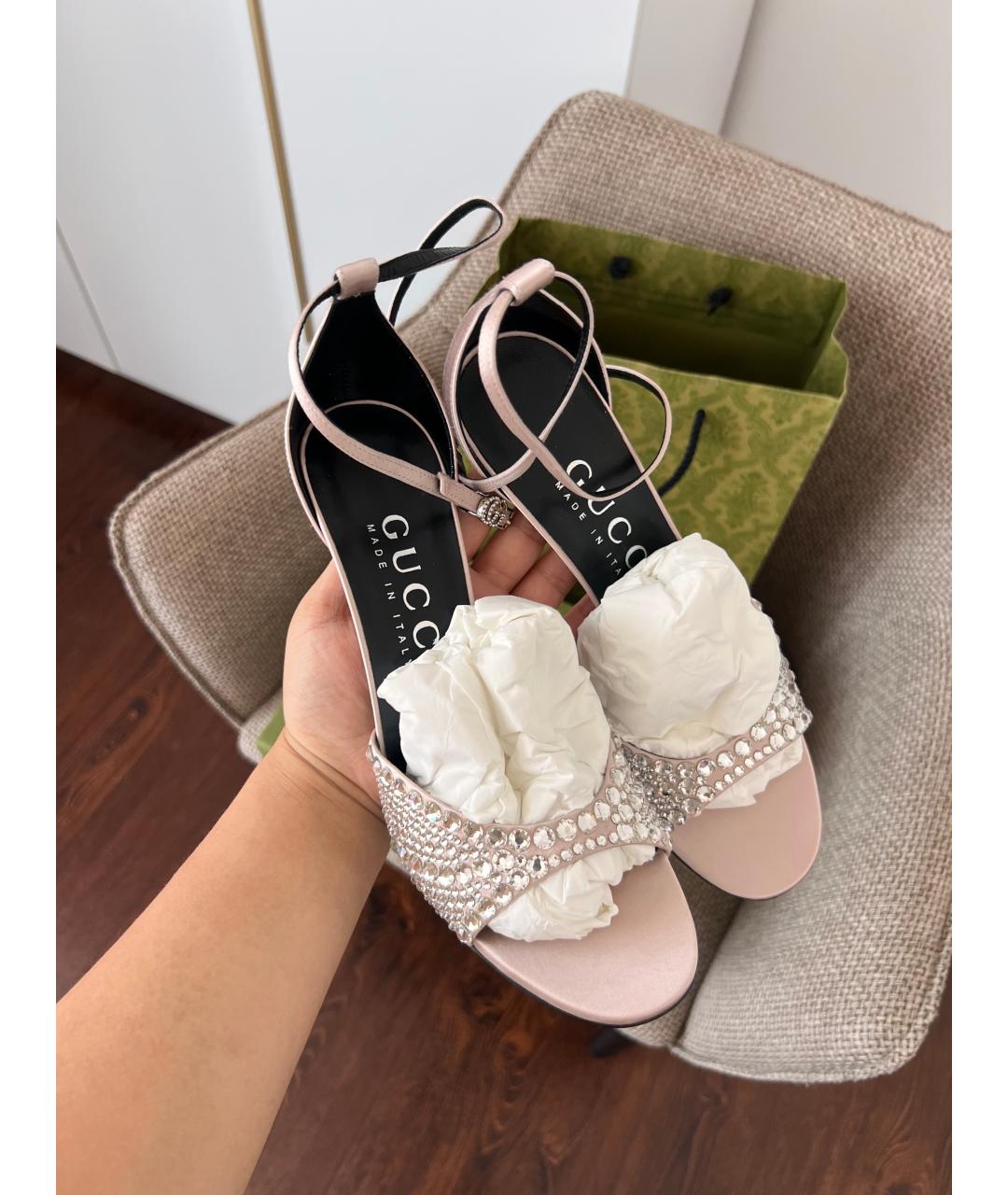 GUCCI Розовые босоножки, фото 2