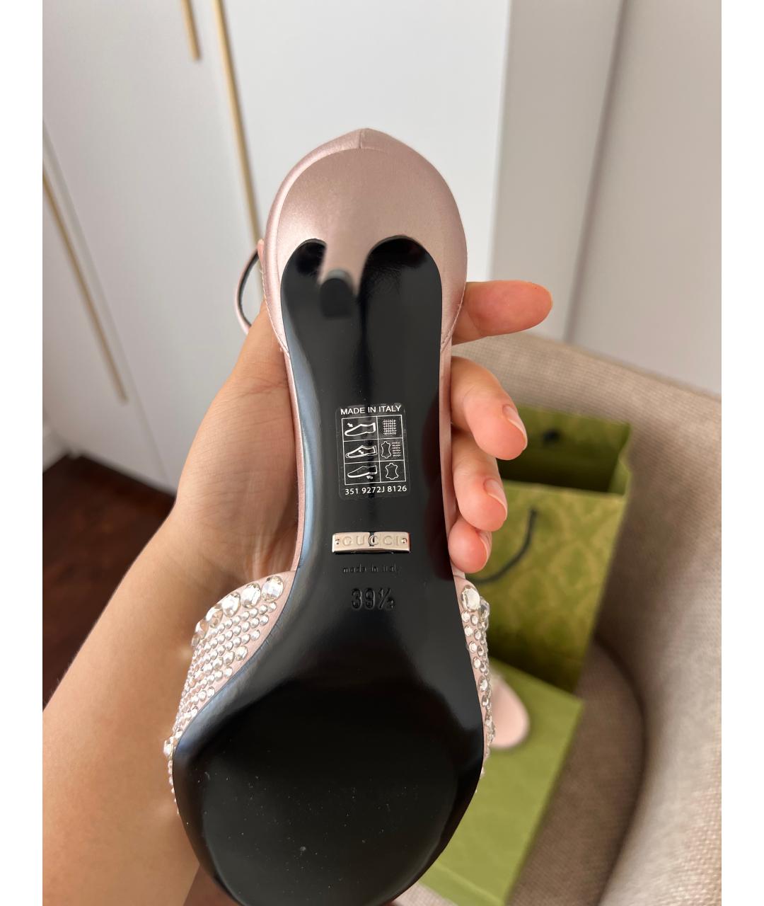 GUCCI Розовые босоножки, фото 4