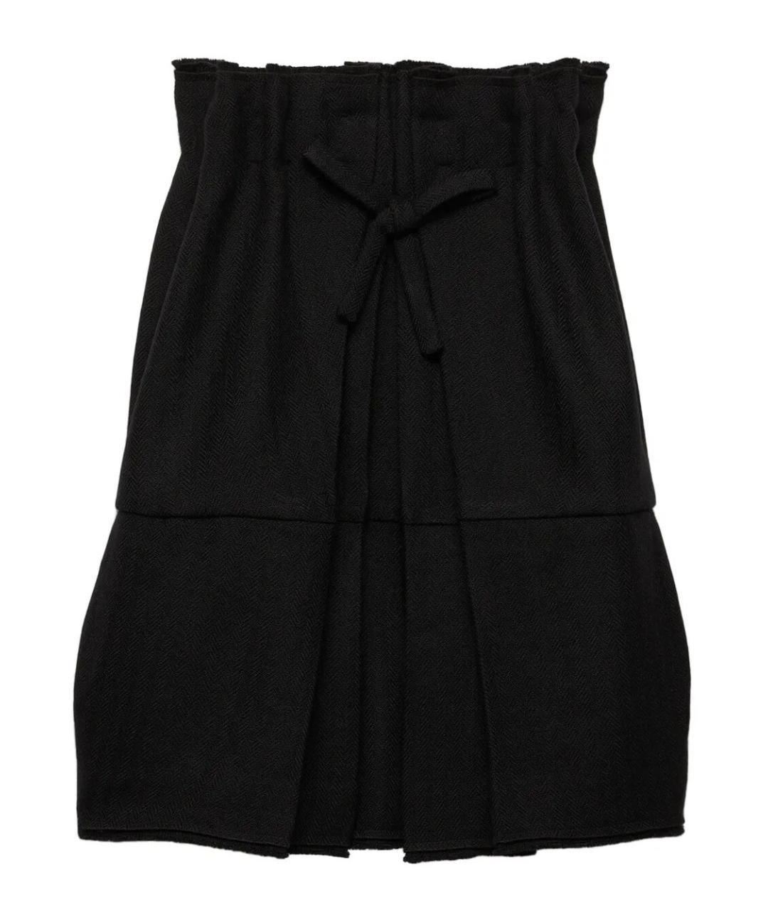 PRADA Черное шерстяное платье, фото 1