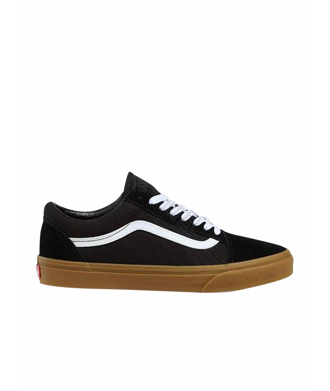 VANS Черные текстильные низкие кроссовки / кеды, фото 1