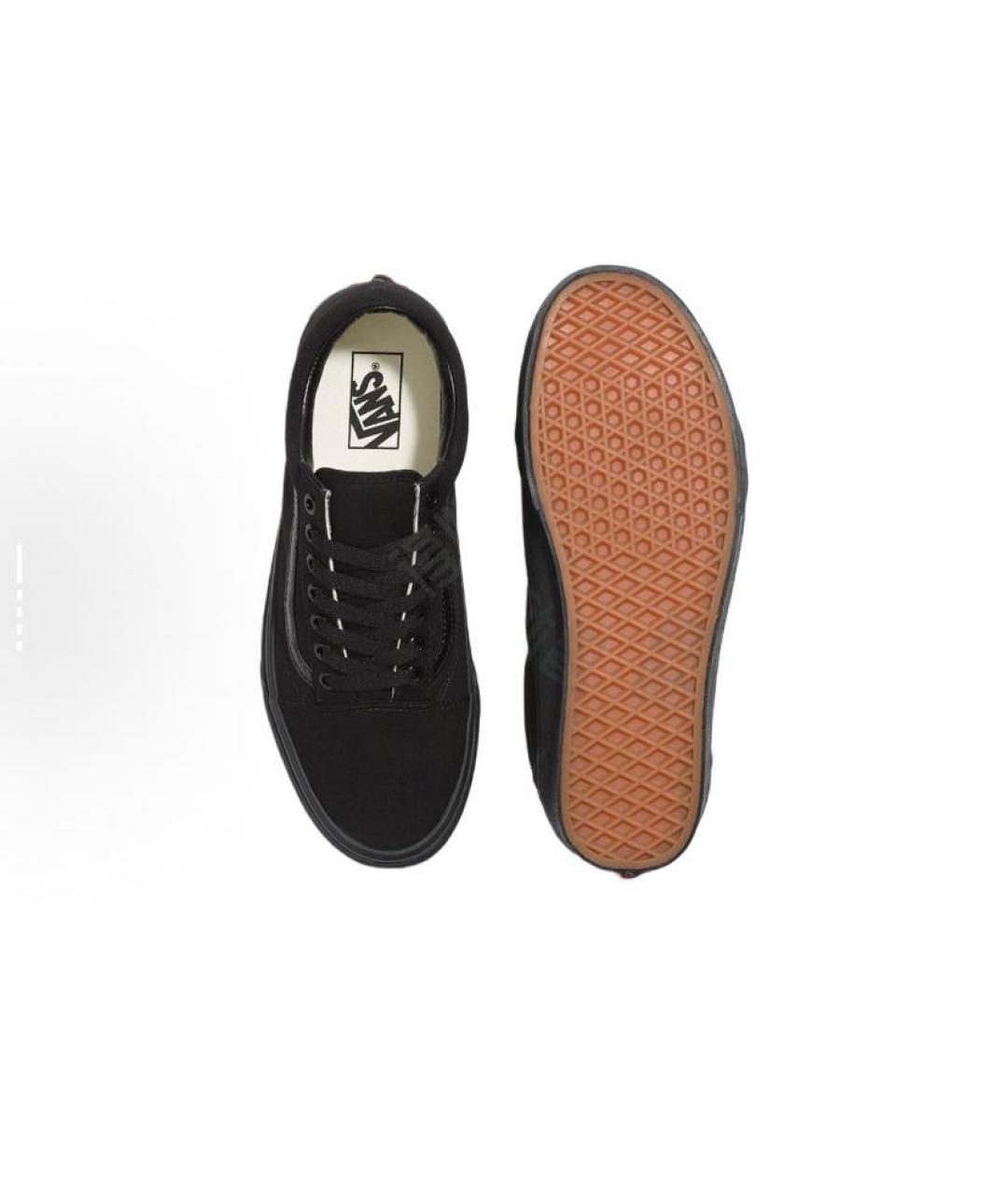 VANS Черные текстильные низкие кроссовки / кеды, фото 3