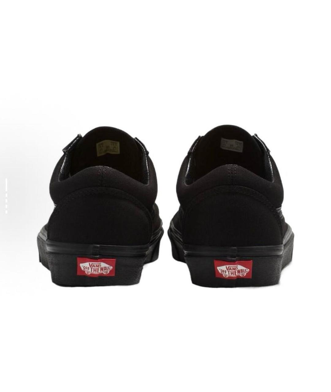 VANS Черные текстильные низкие кроссовки / кеды, фото 4