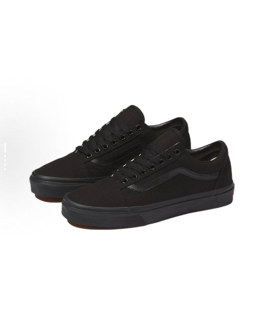 VANS Черные текстильные низкие кроссовки / кеды, фото 2