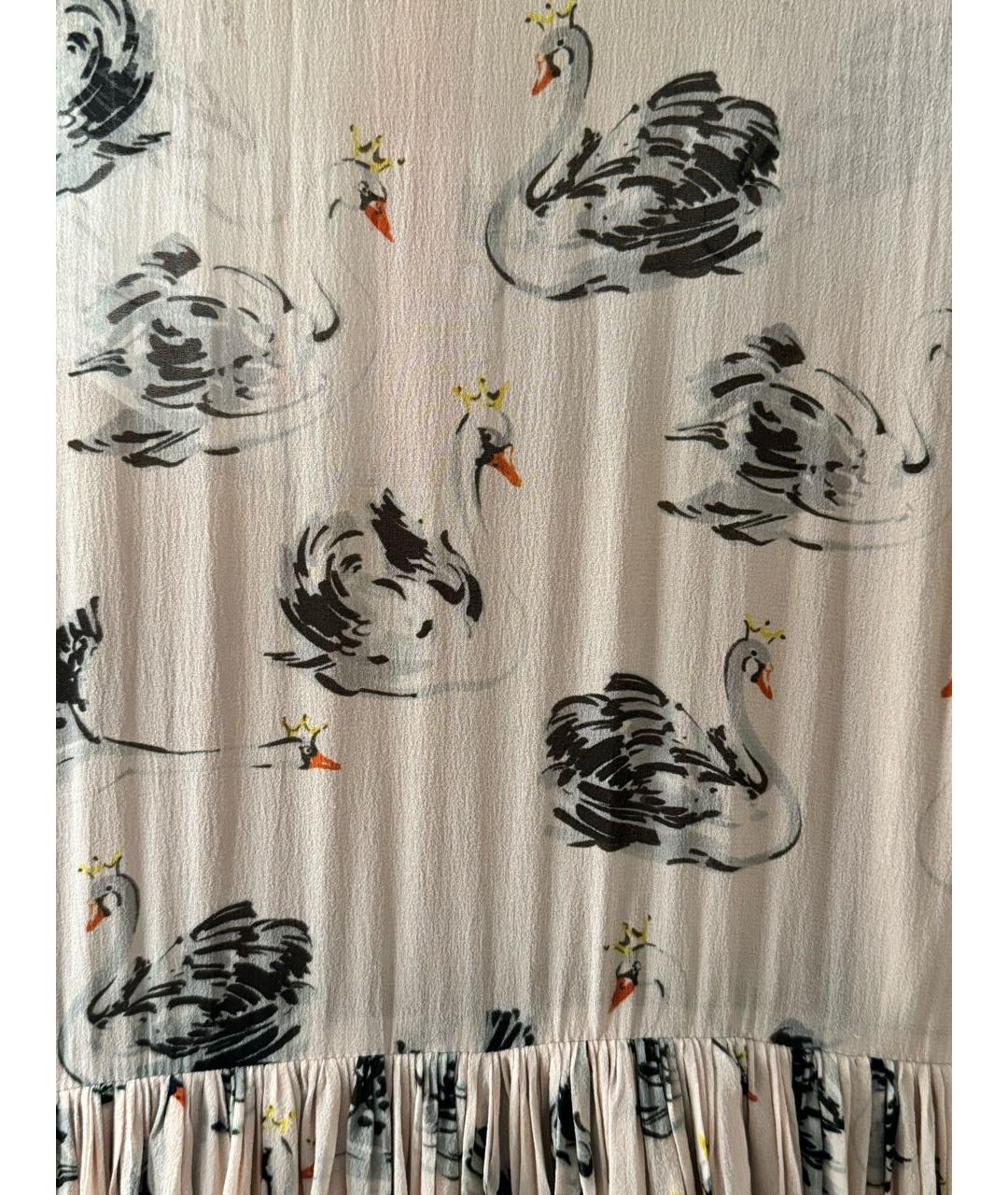 RED VALENTINO Розовое шелковое коктейльное платье, фото 2