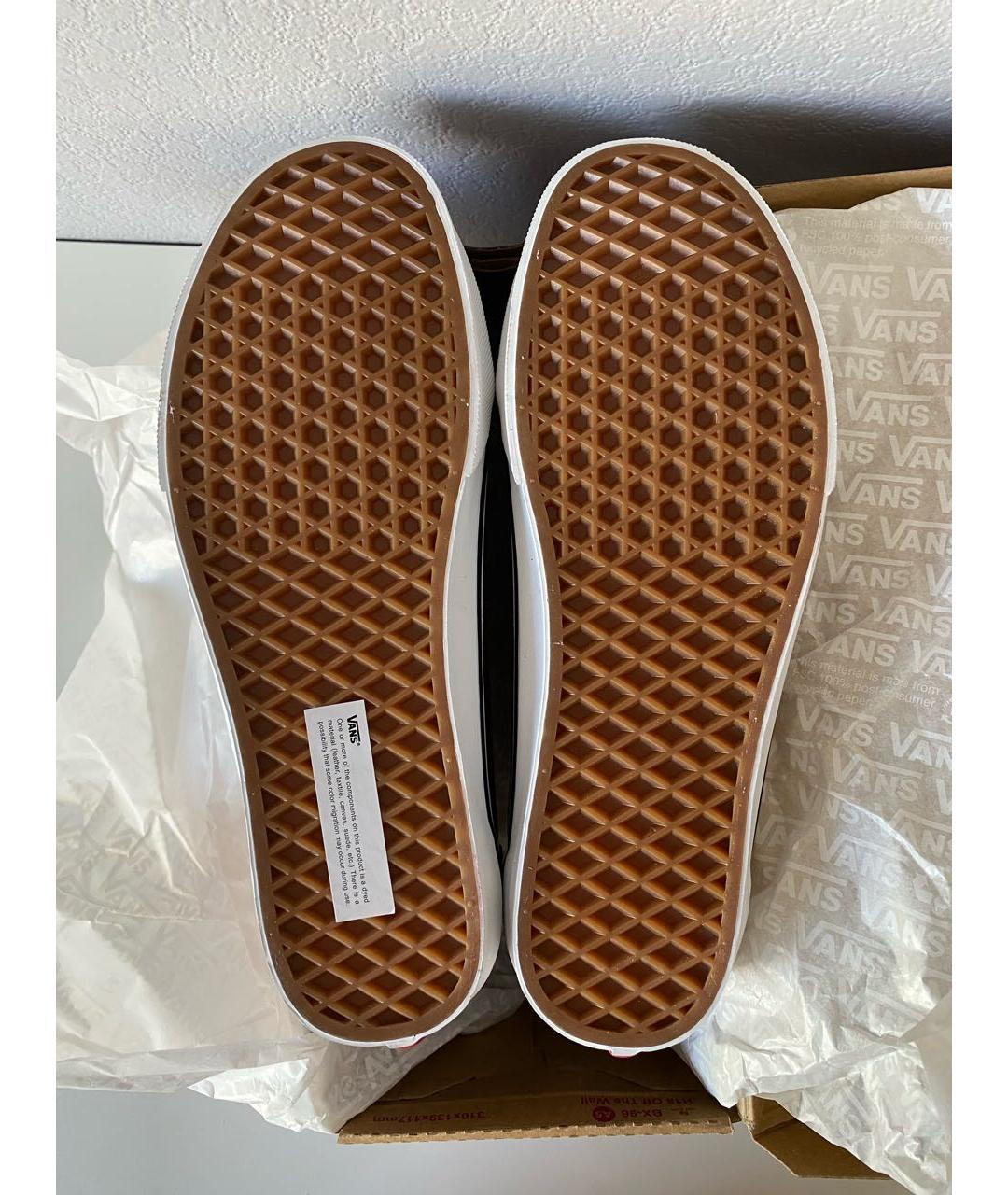 VANS Бордовые текстильные низкие кроссовки / кеды, фото 6