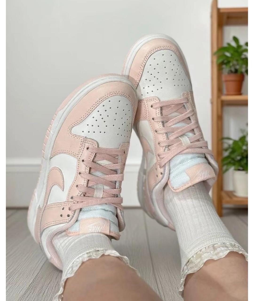 NIKE Коралловые кожаные кроссовки, фото 4