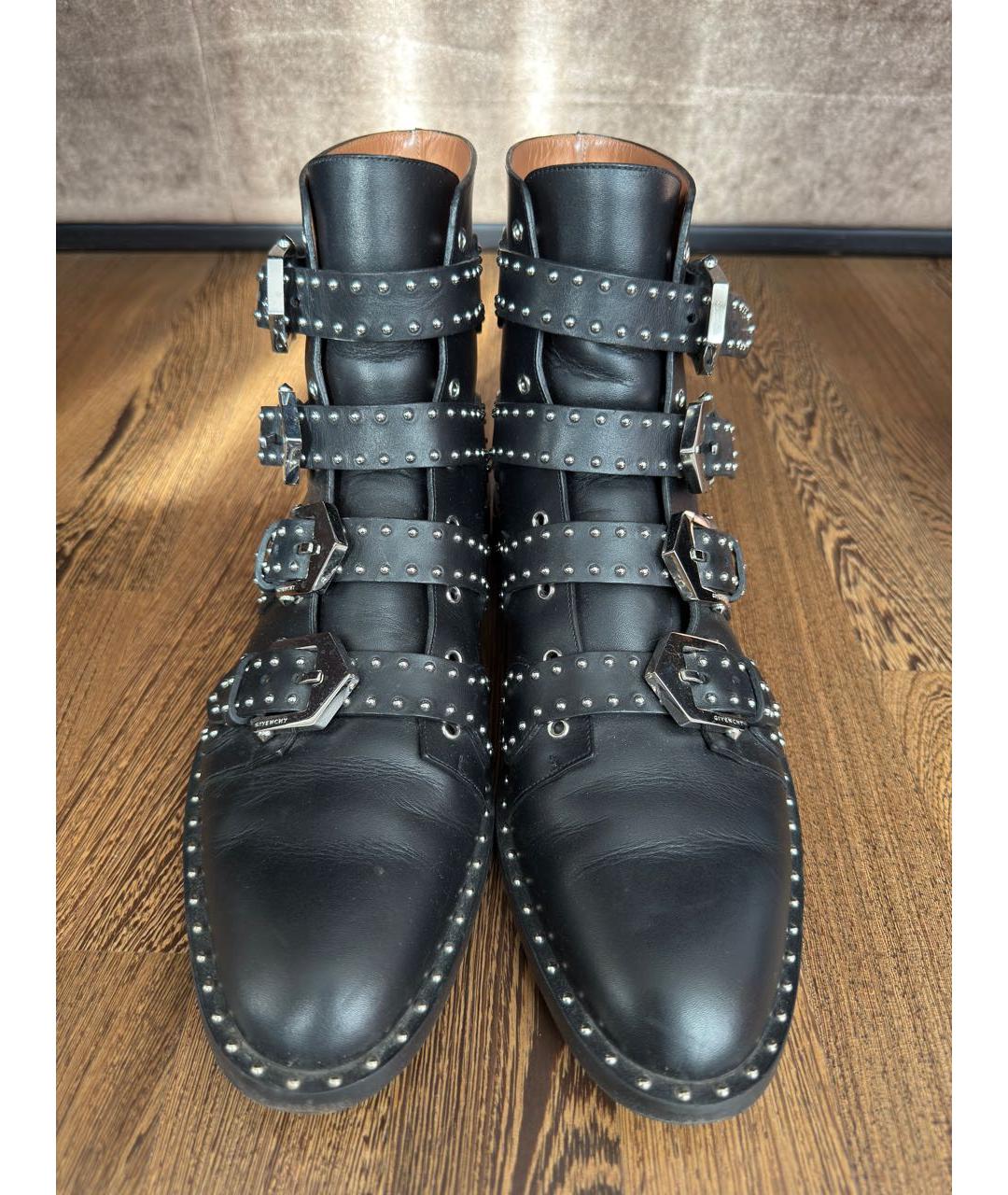 GIVENCHY Черные кожаные ботинки, фото 2