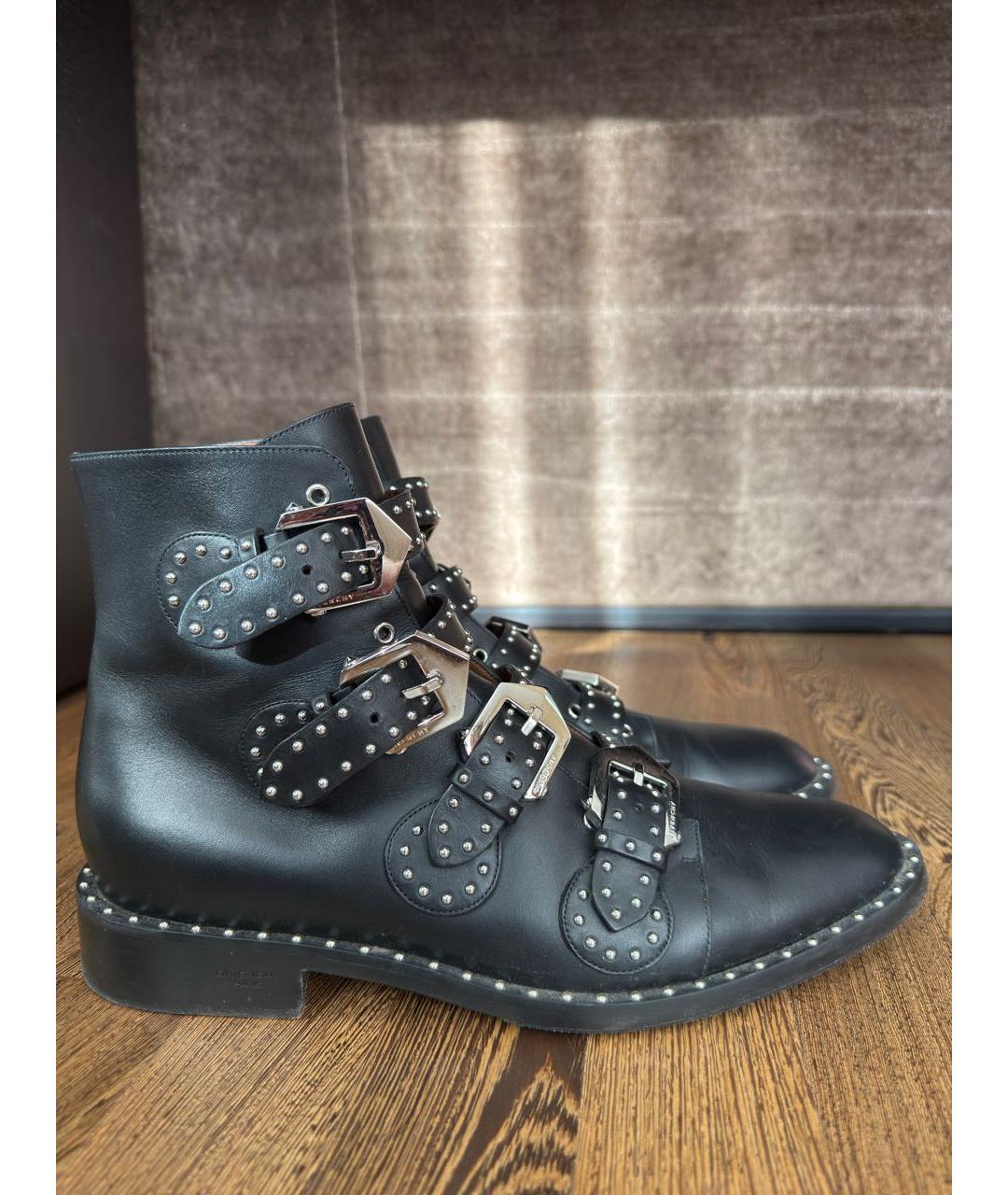 GIVENCHY Черные кожаные ботинки, фото 8