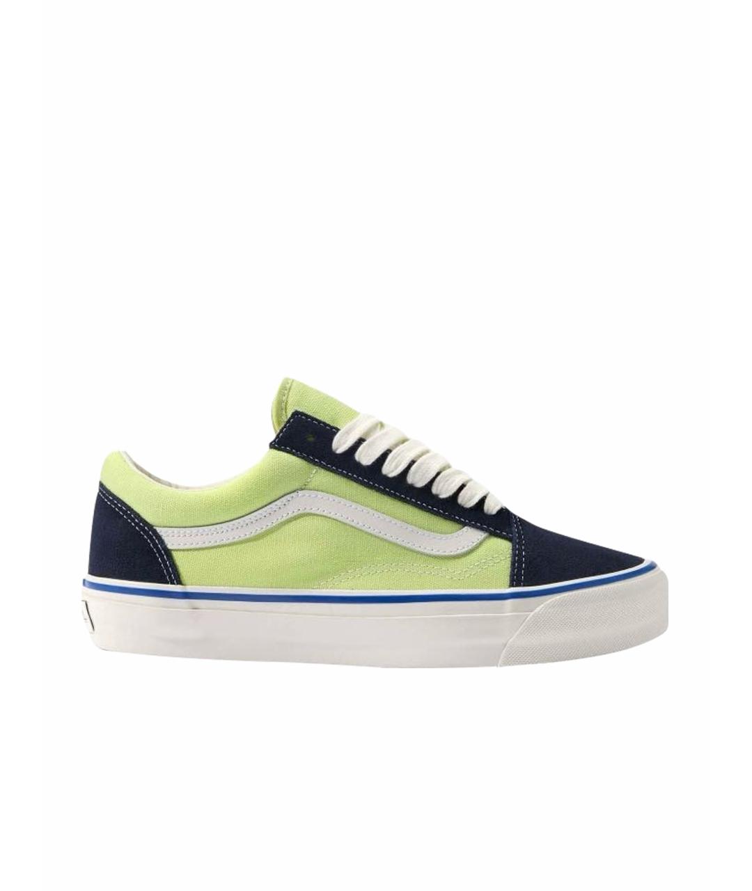 VANS Салатовые текстильные низкие кроссовки / кеды, фото 1