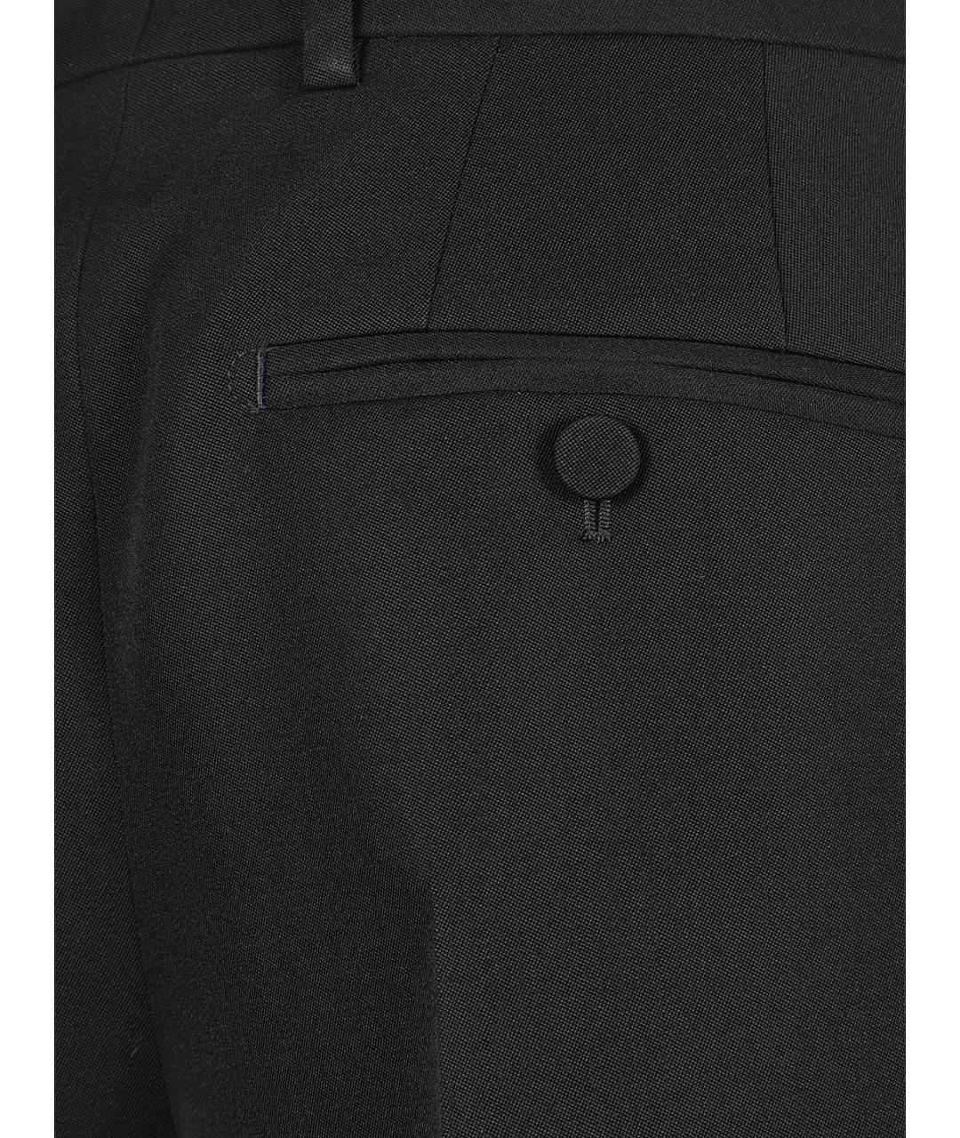 TOM FORD Черные шерстяные прямые брюки, фото 2