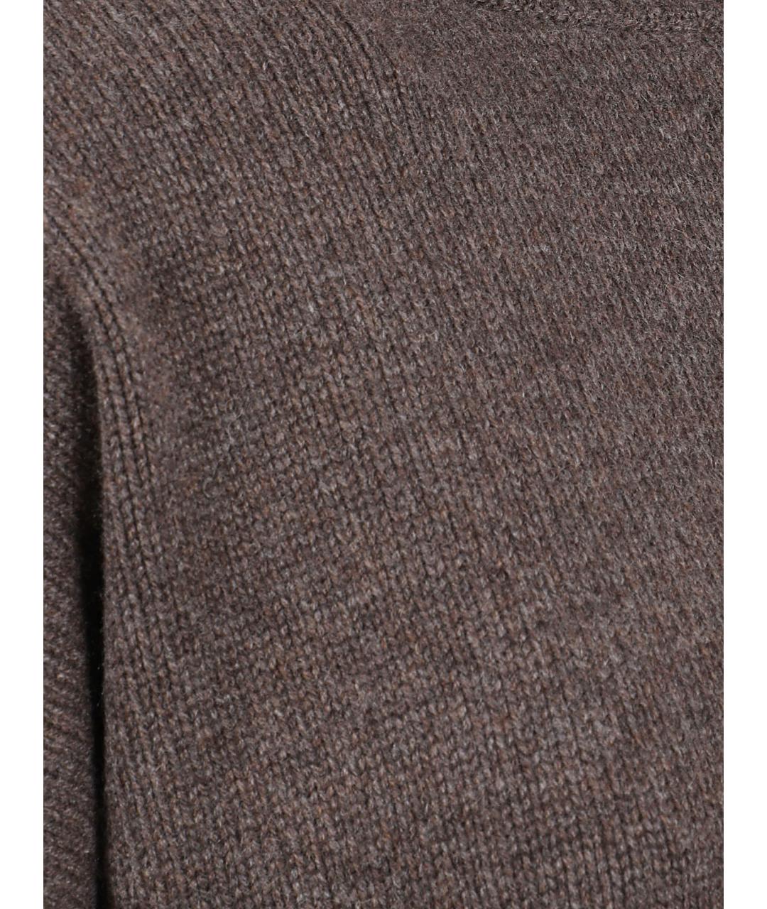 BRUNELLO CUCINELLI Коричневый кашемировый джемпер / свитер, фото 2