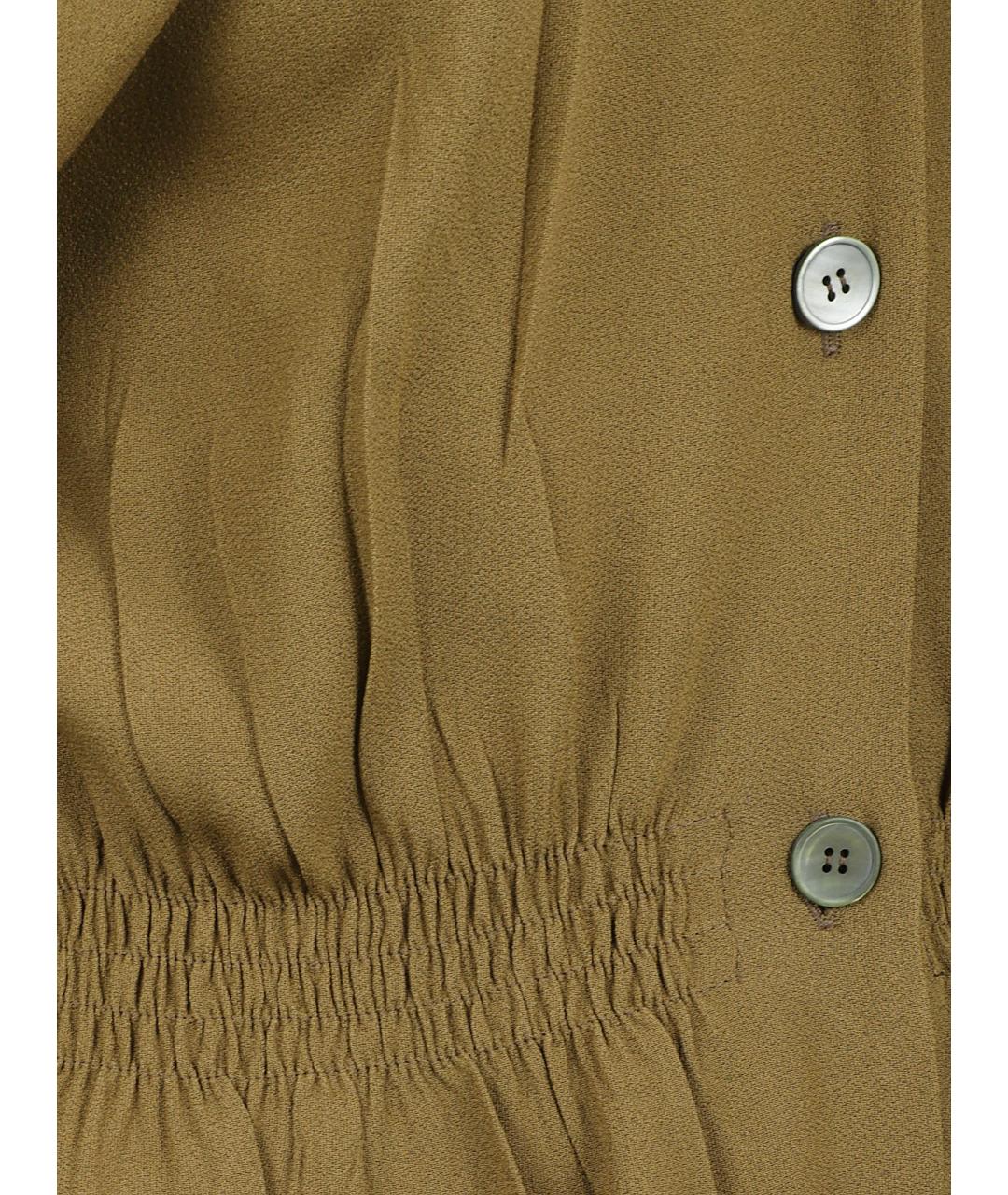 MIU MIU Хаки ацетатное платье, фото 2