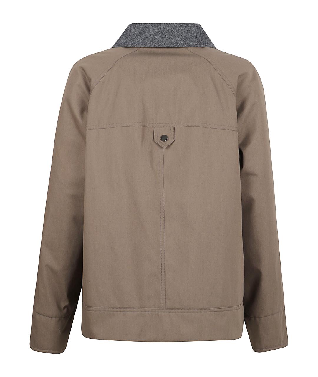 BRUNELLO CUCINELLI Коричневая хлопковая куртка, фото 3