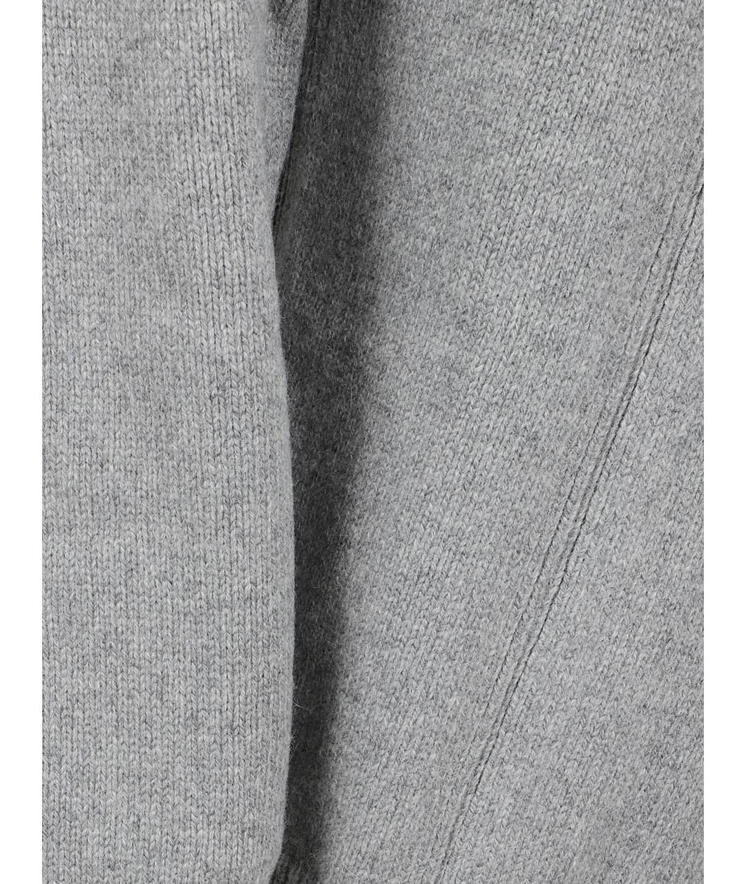 JIL SANDER Серый шерстяной джемпер / свитер, фото 2