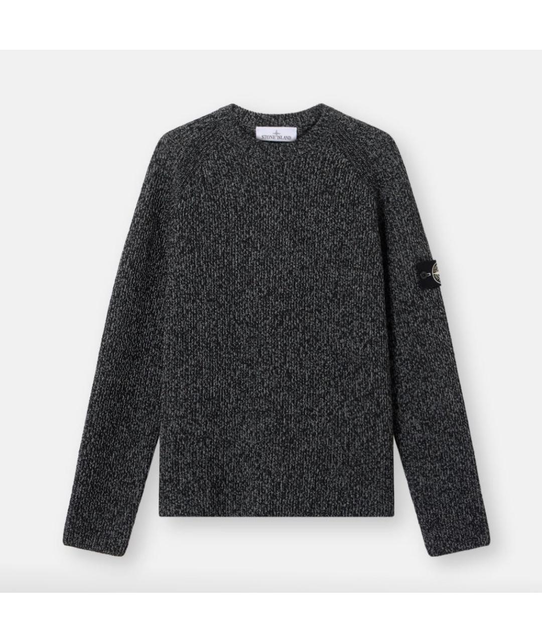 STONE ISLAND Черный джемпер / свитер, фото 6