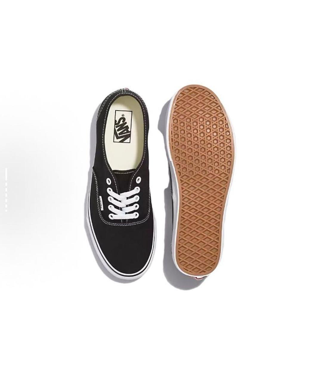 VANS Черные текстильные низкие кроссовки / кеды, фото 4