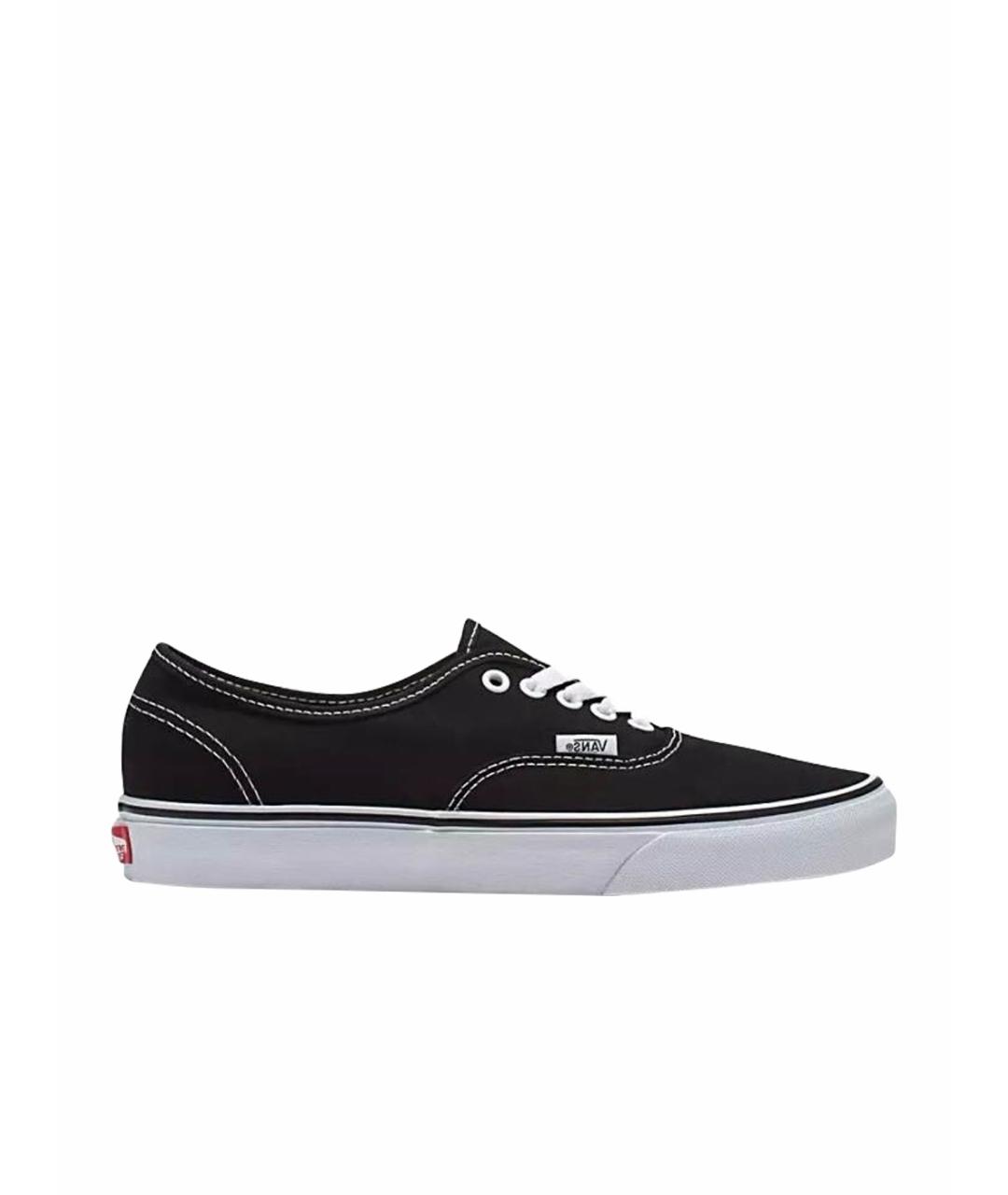 VANS Черные текстильные низкие кроссовки / кеды, фото 1