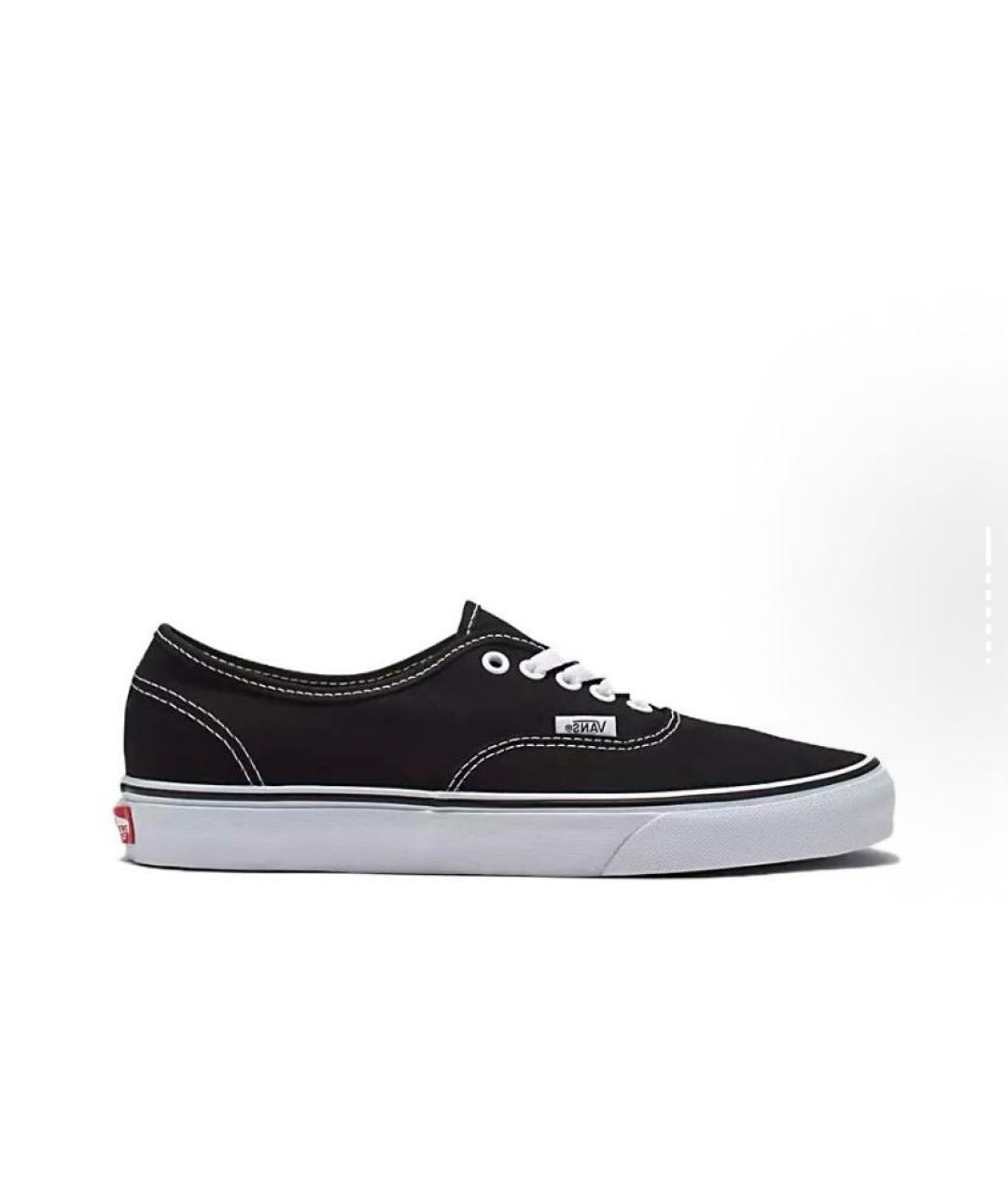 VANS Черные текстильные низкие кроссовки / кеды, фото 5