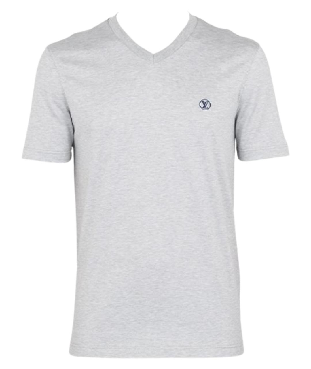 LOUIS VUITTON Серая хлопковая футболка, фото 1