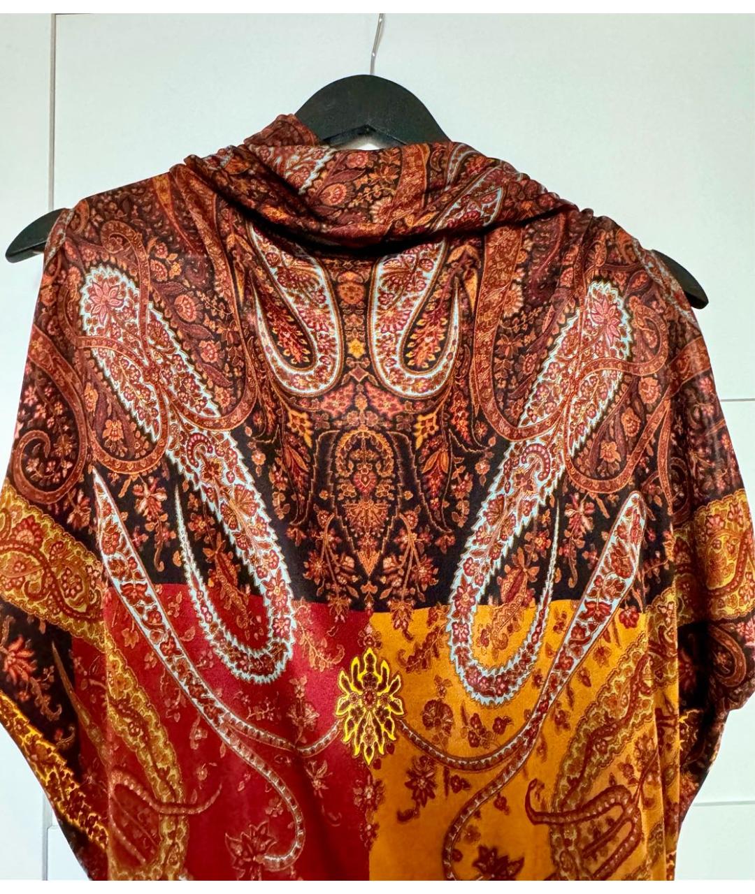 HERMES Мульти вискозное повседневное платье, фото 6