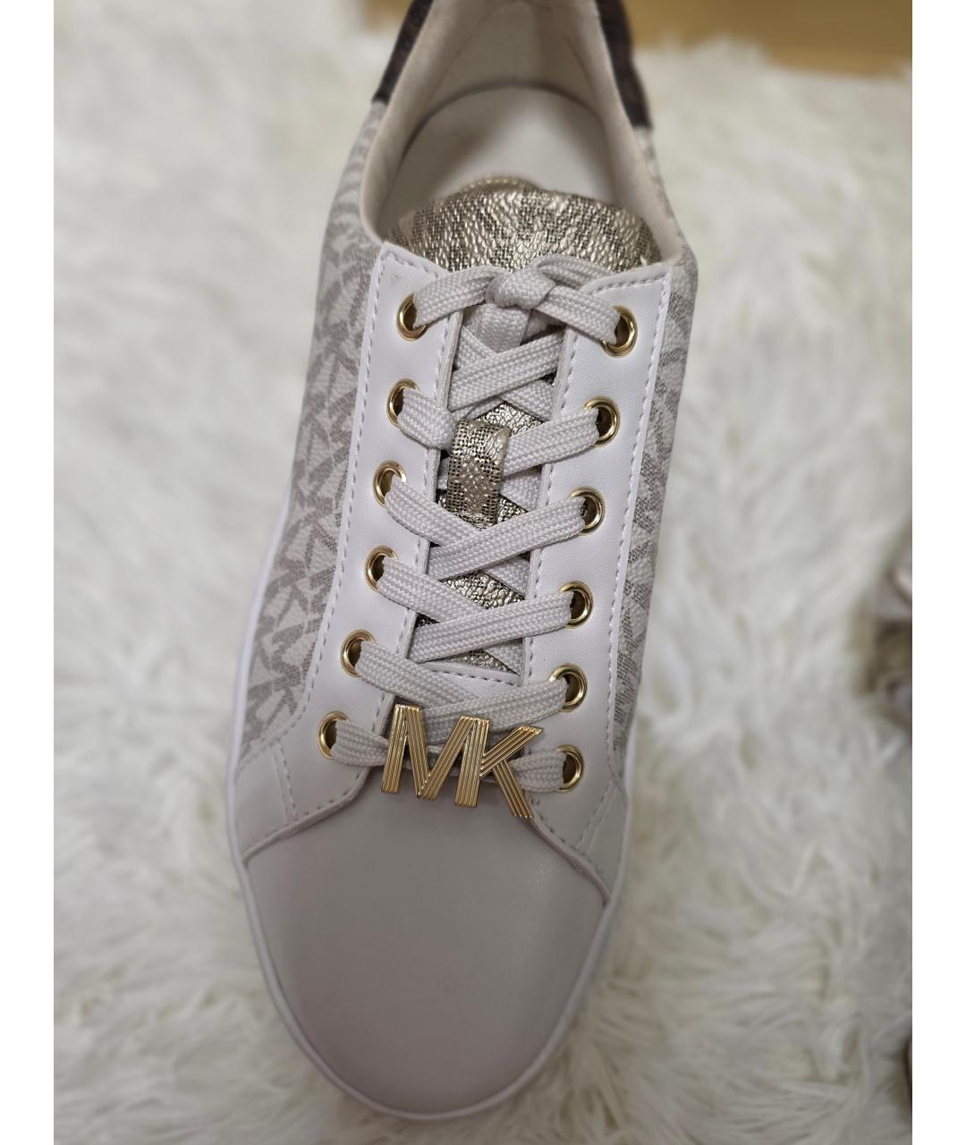 MICHAEL KORS Бежевые кеды, фото 5