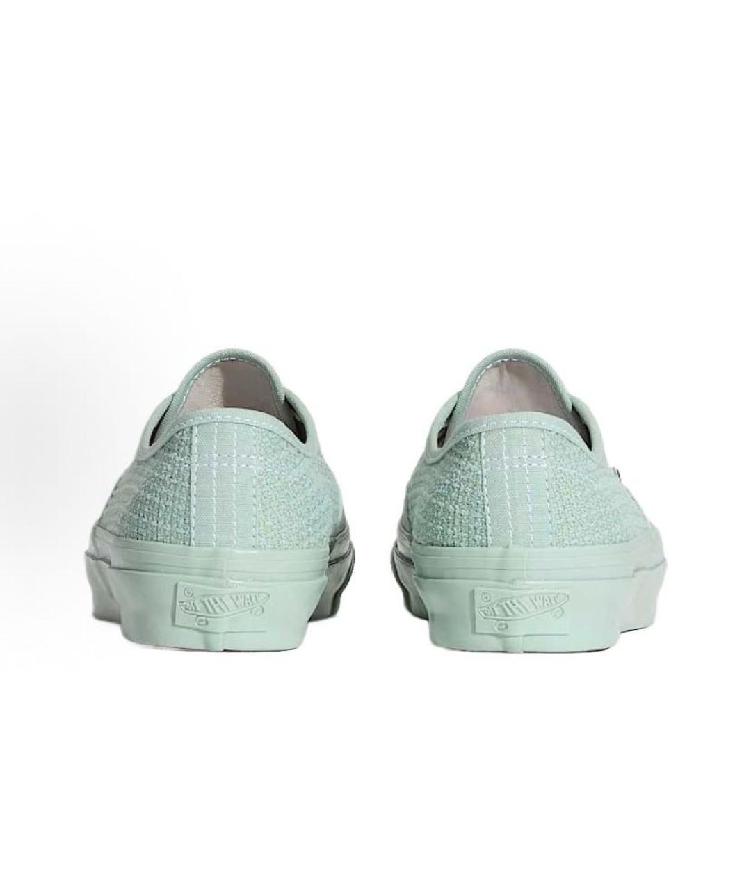 VANS Зеленые текстильные низкие кроссовки / кеды, фото 4