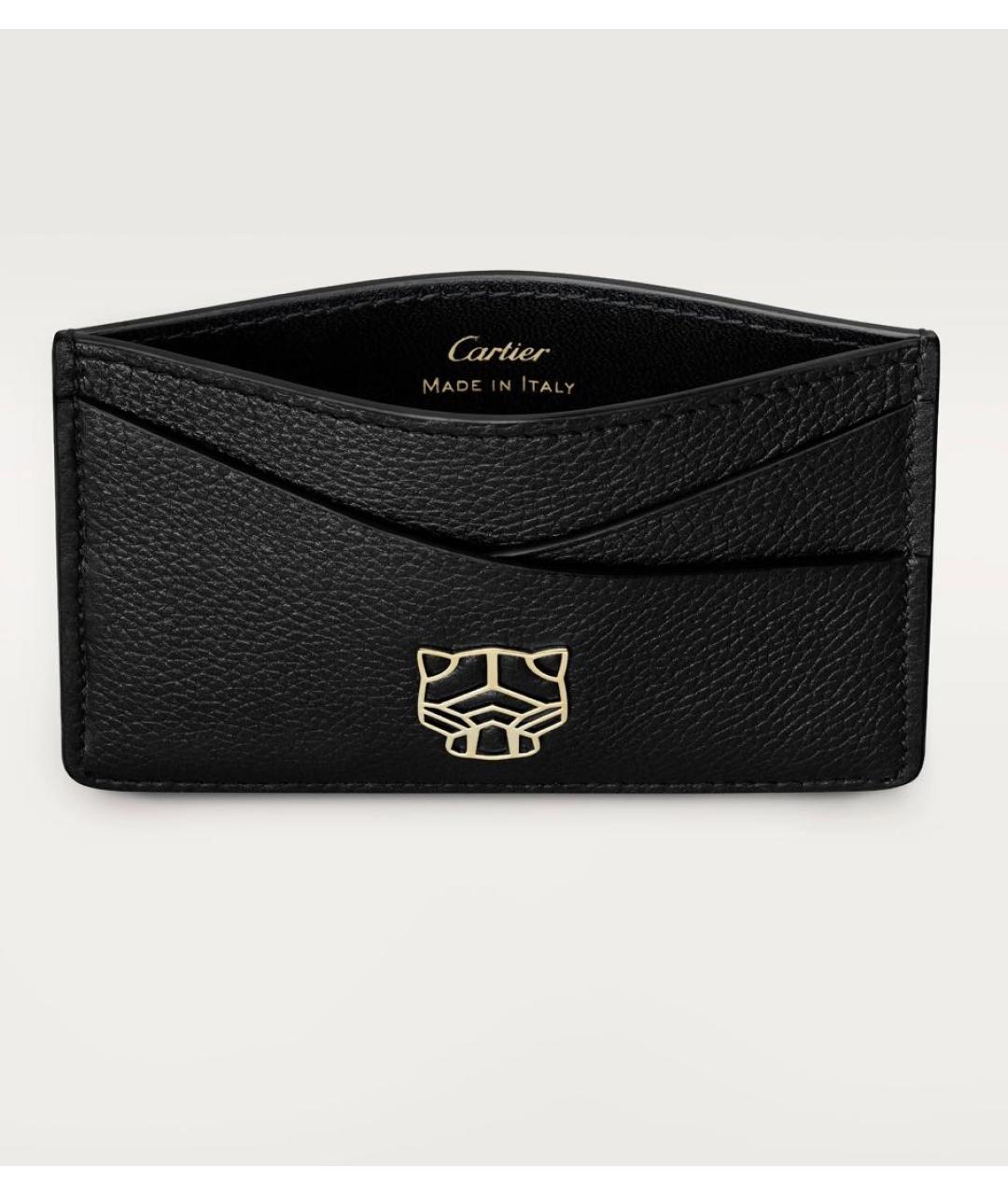 CARTIER Черный кожаный кардхолдер, фото 3