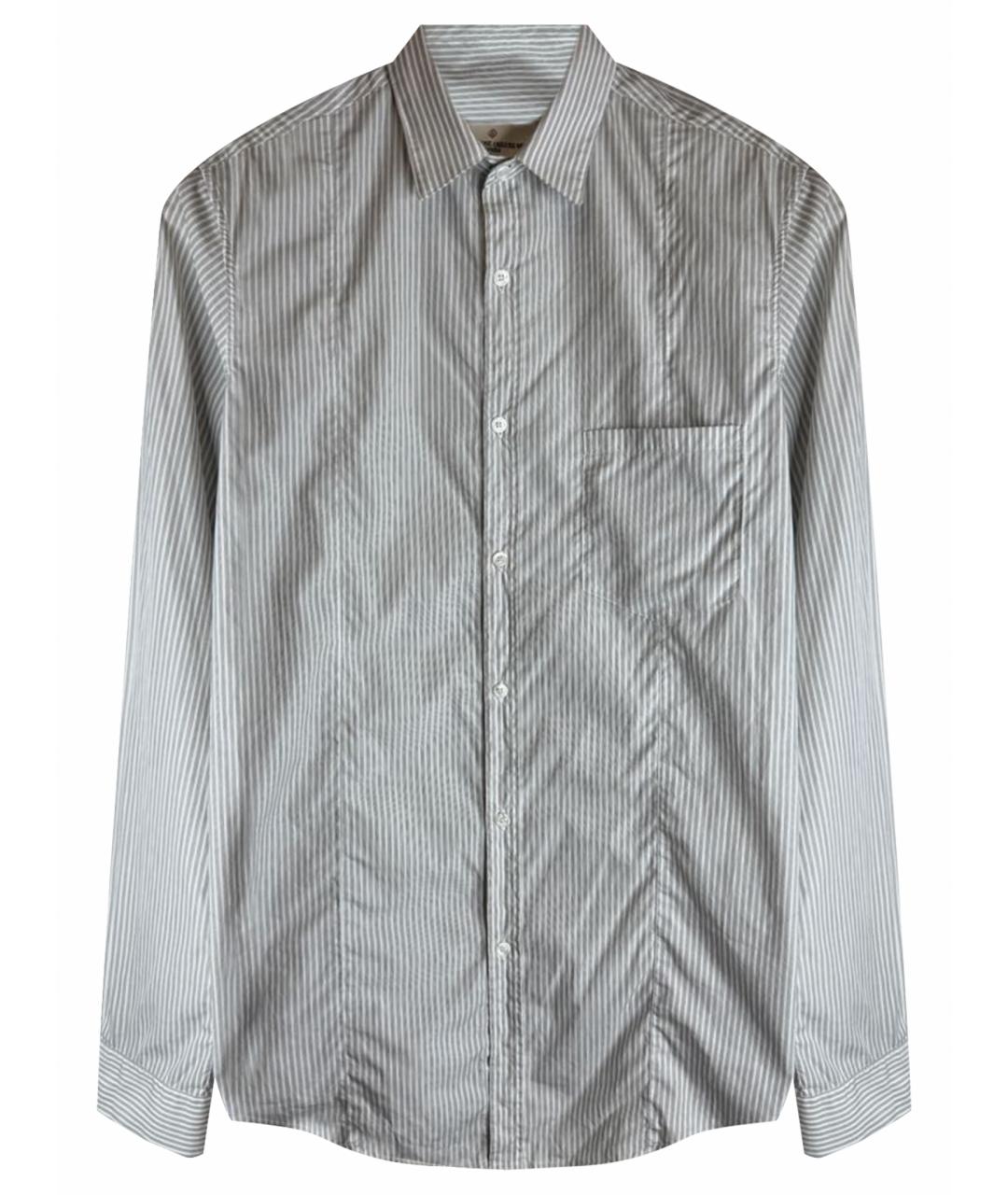 GOLDEN GOOSE DELUXE BRAND Серая хлопковая классическая рубашка, фото 1