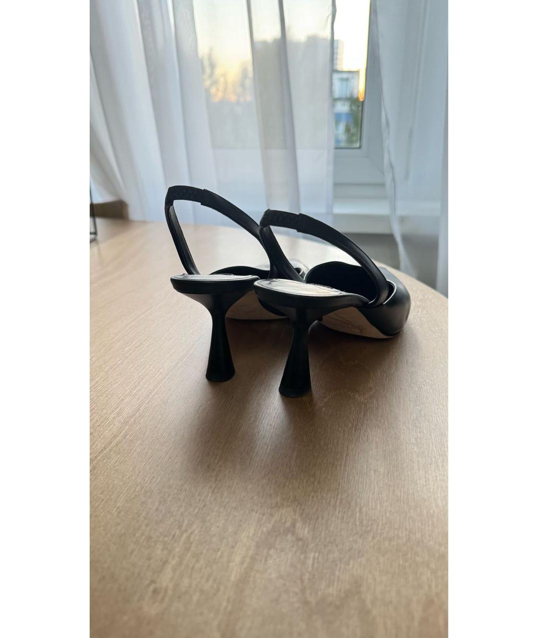 JIMMY CHOO Черные кожаные туфли, фото 4