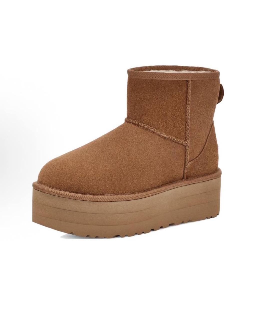 UGG AUSTRALIA Коричневые замшевые полусапоги, фото 2